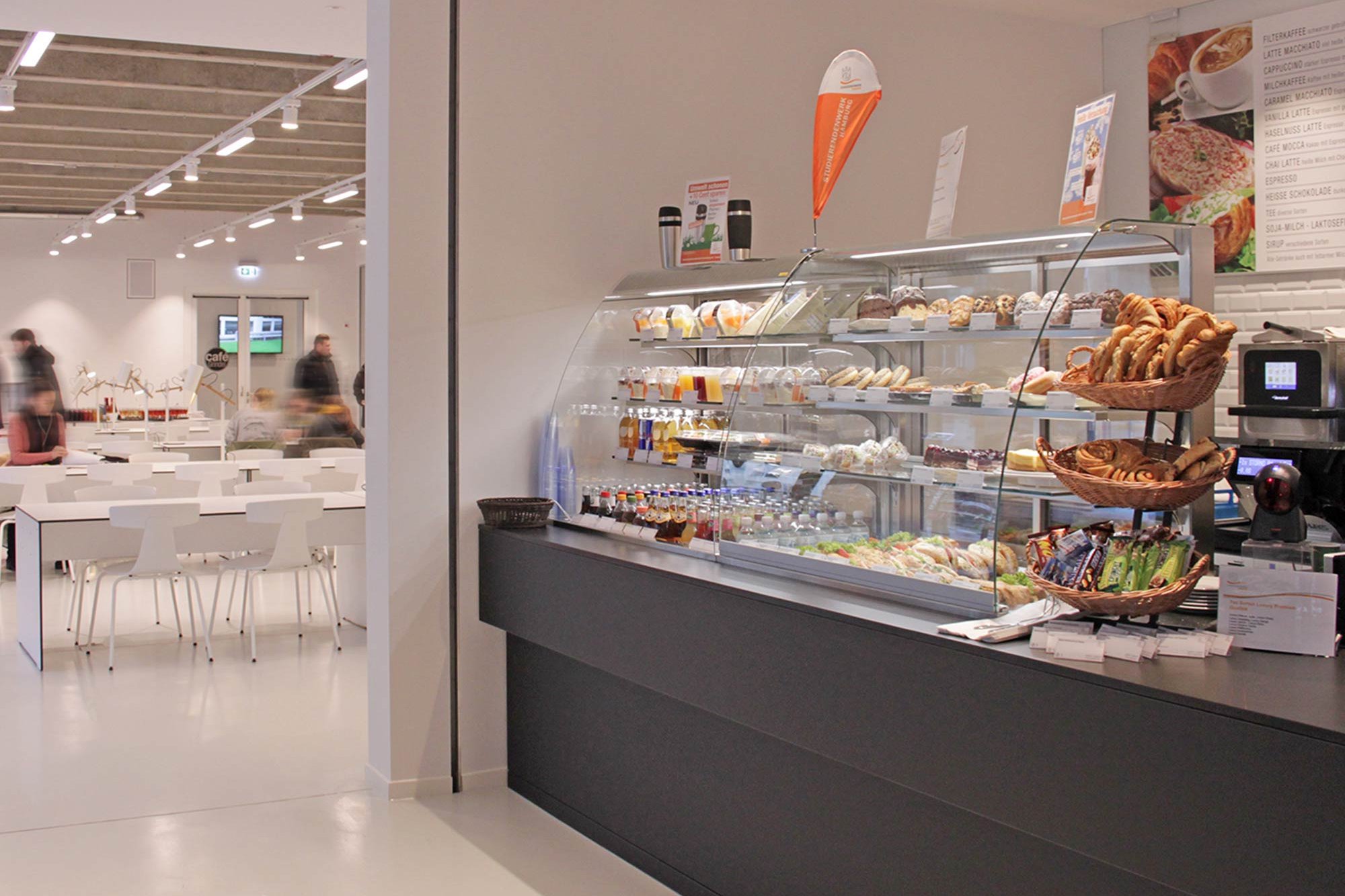 Sales counter at Café Grindel