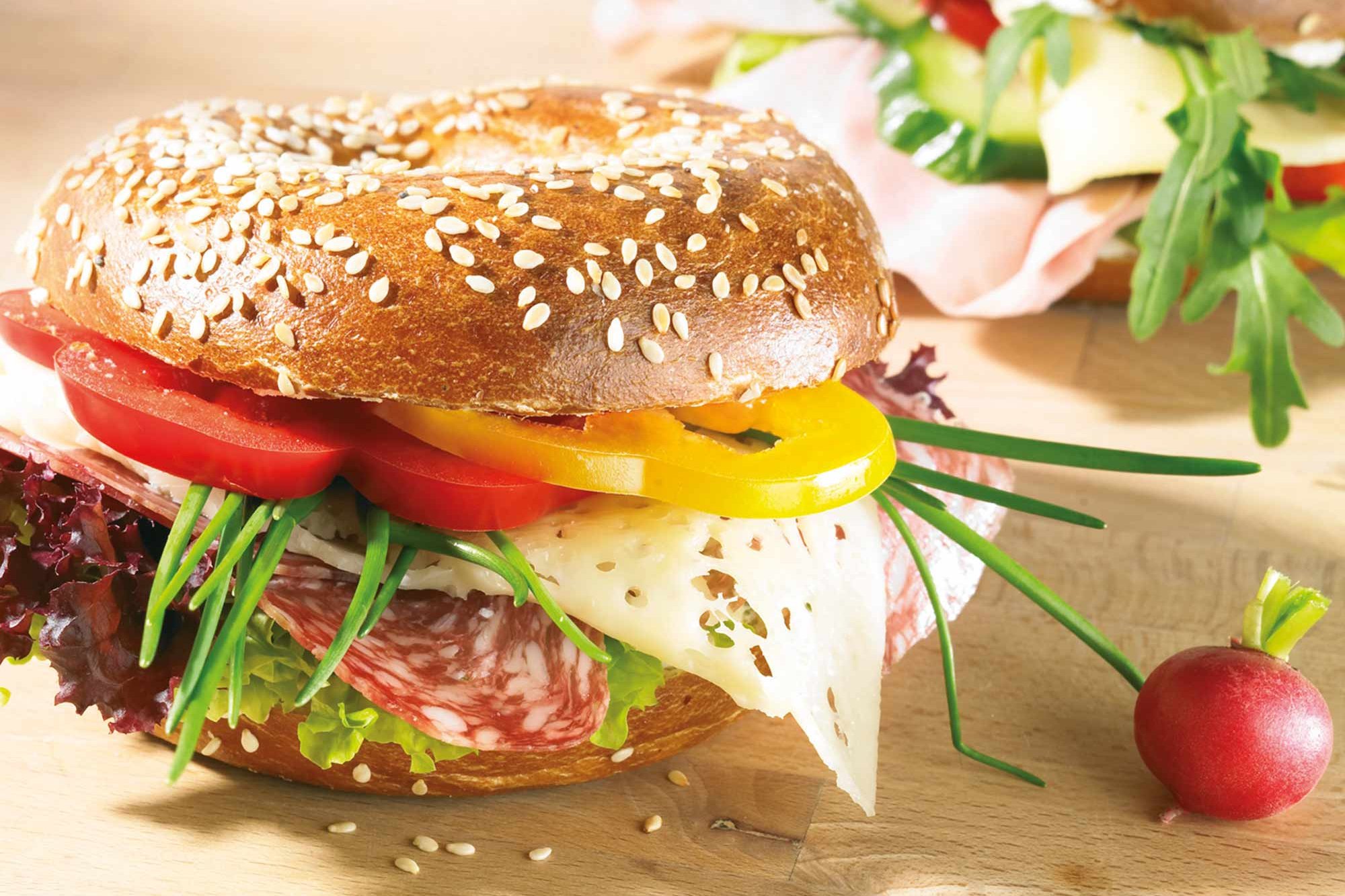 Bagel at Café Jungiusstraße