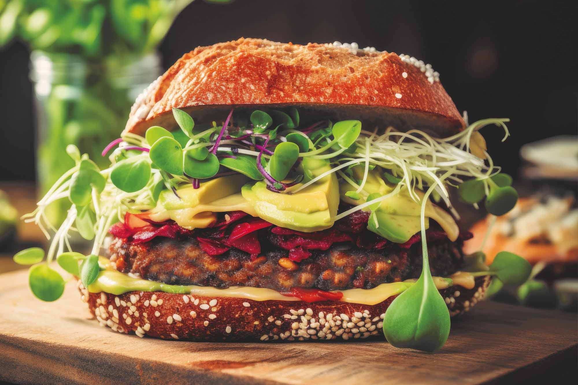 Burger at the Cafeteria Geomatikum