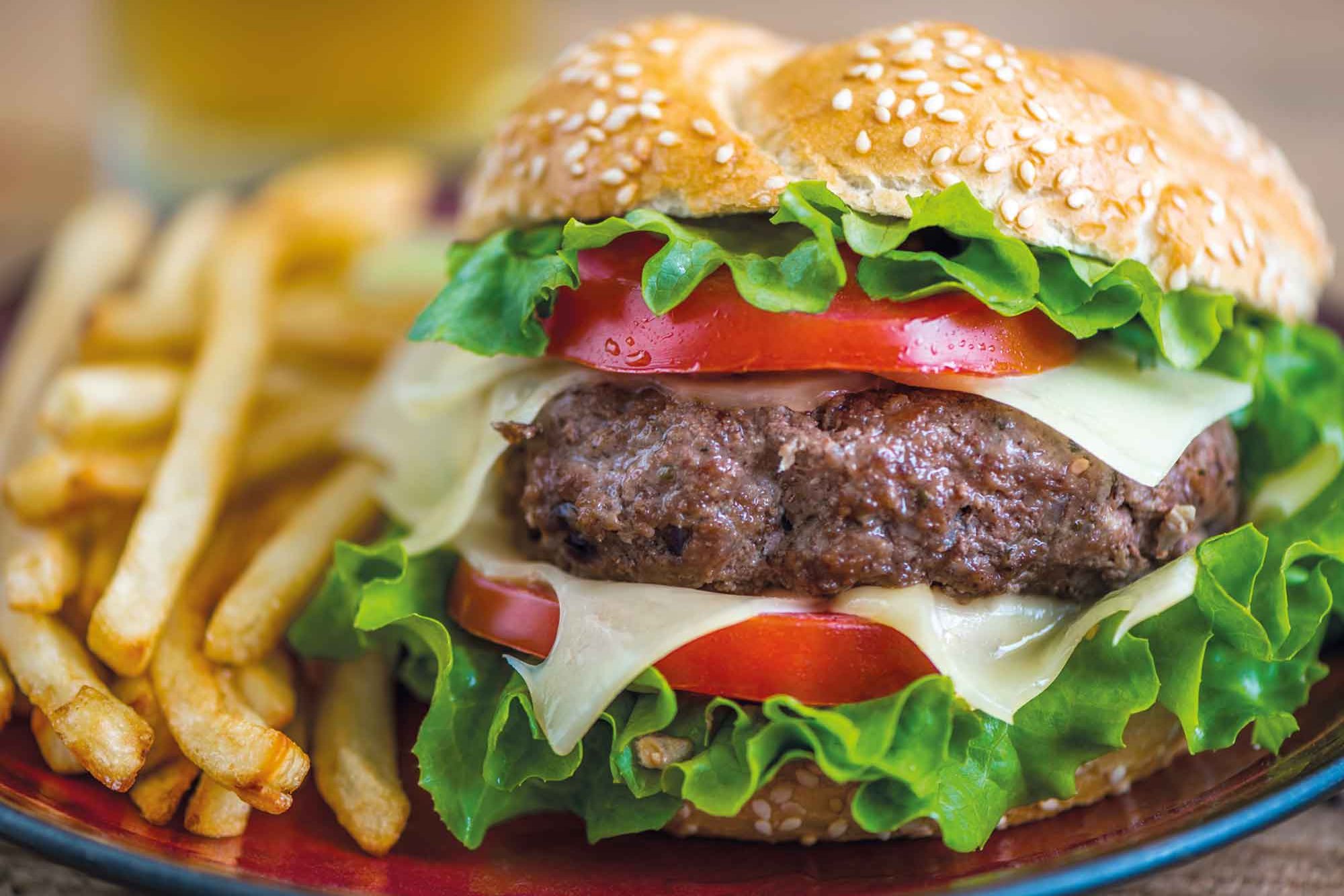 Burgers in the Cafeteria Studierendenhaus