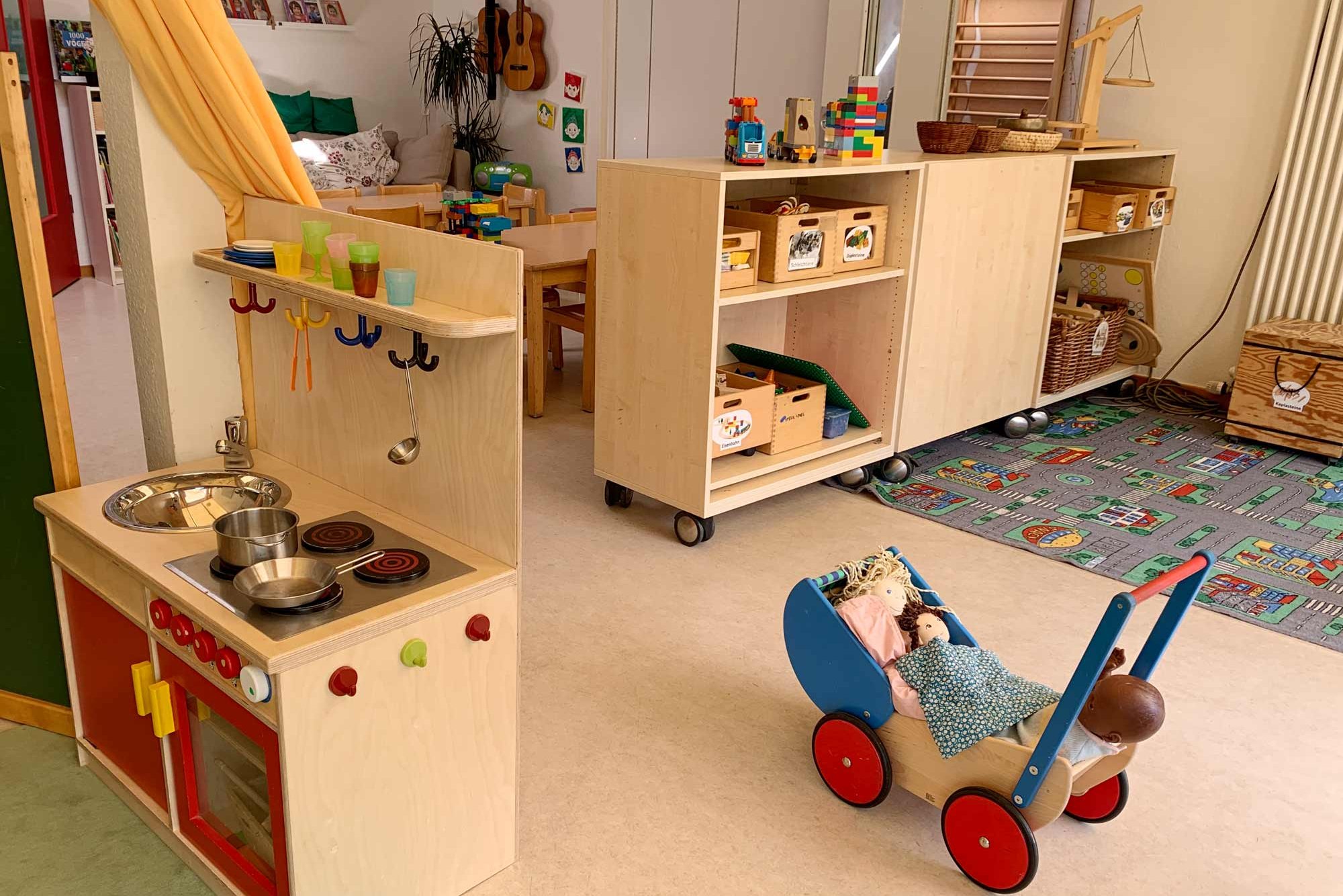 Playroom at the KinderCampus daycare center