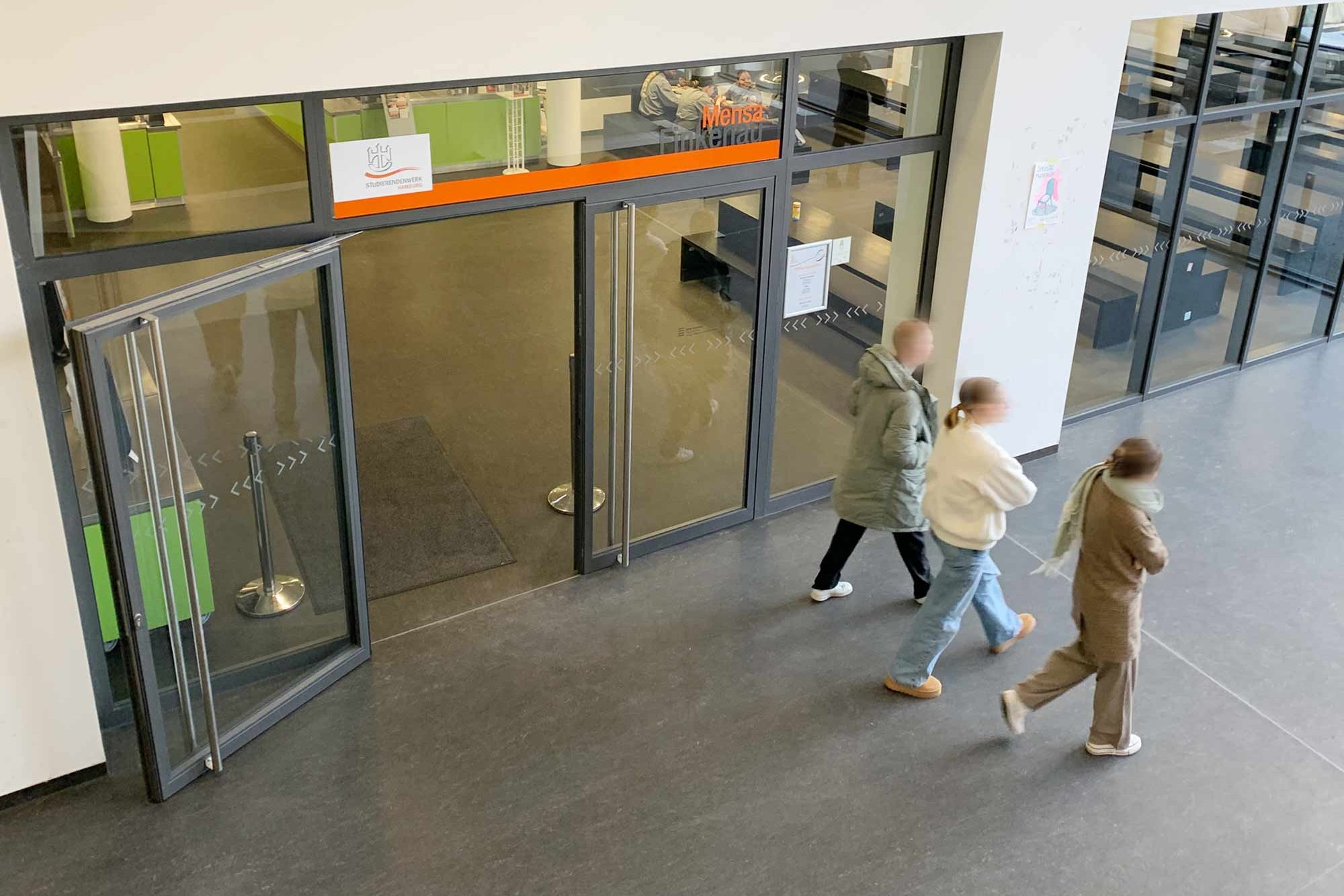 Entrance to the Cafeteria Finkenau