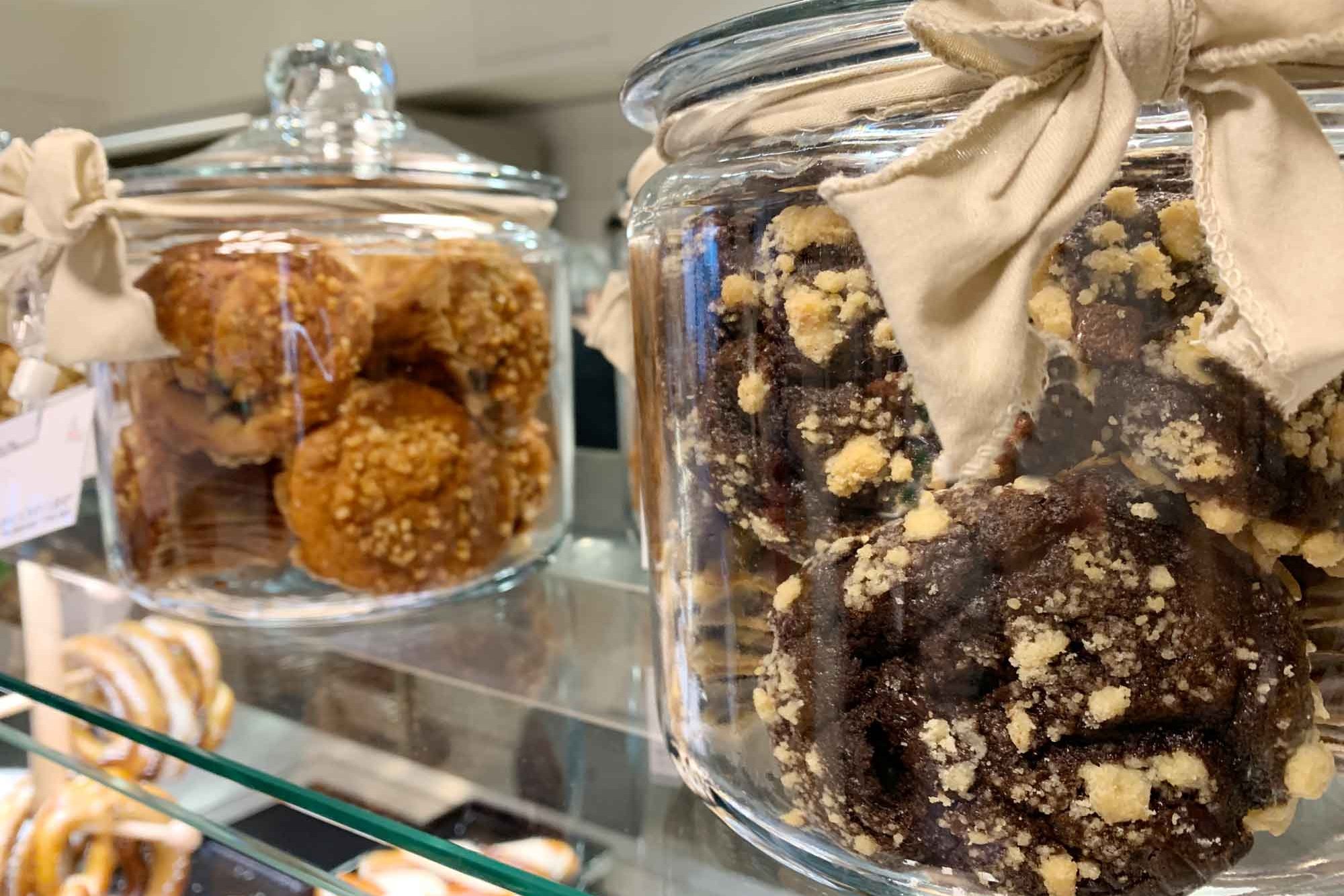 Cookies in a jar at Café Alexanderstraße