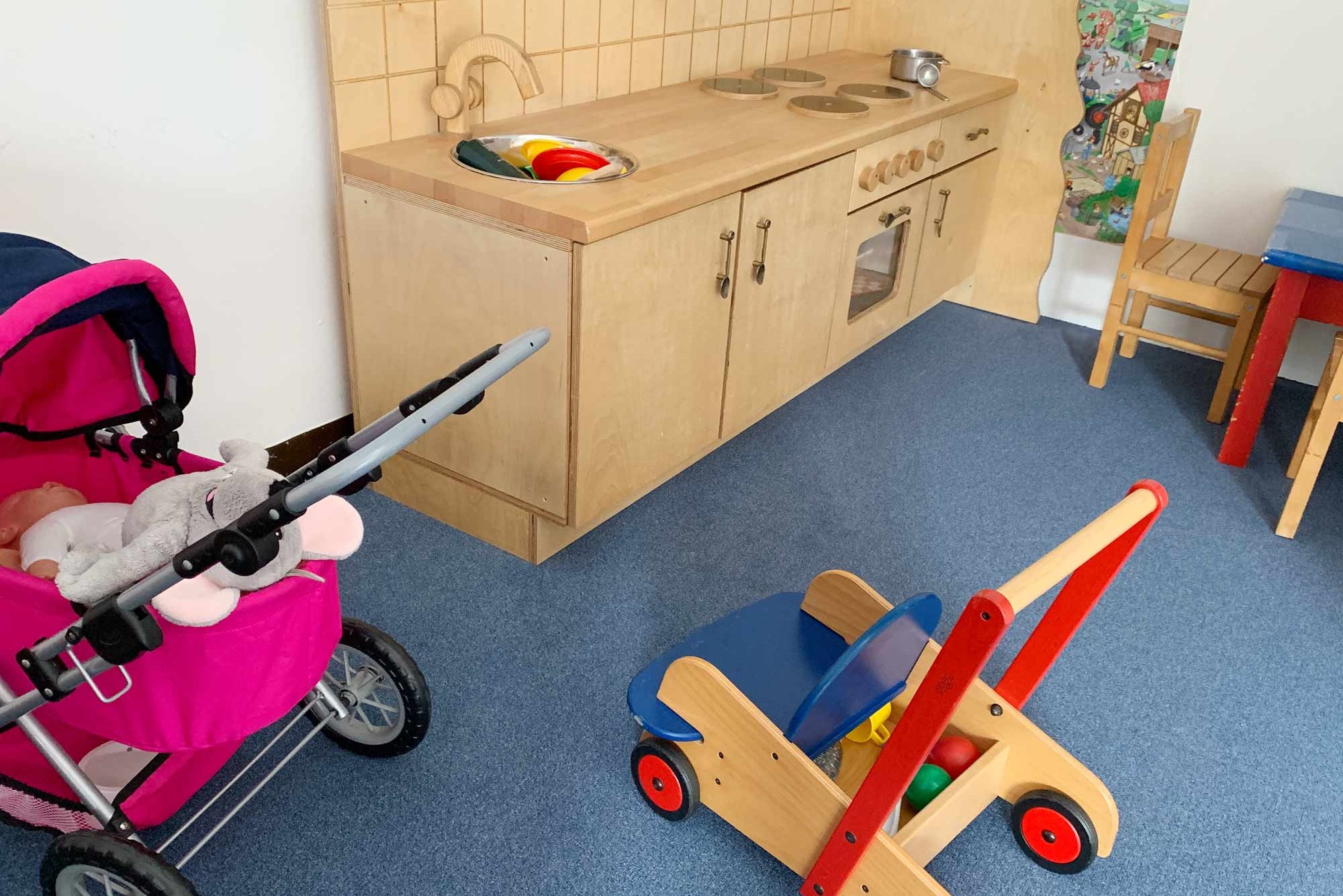 Role-playing room at the UKE daycare center