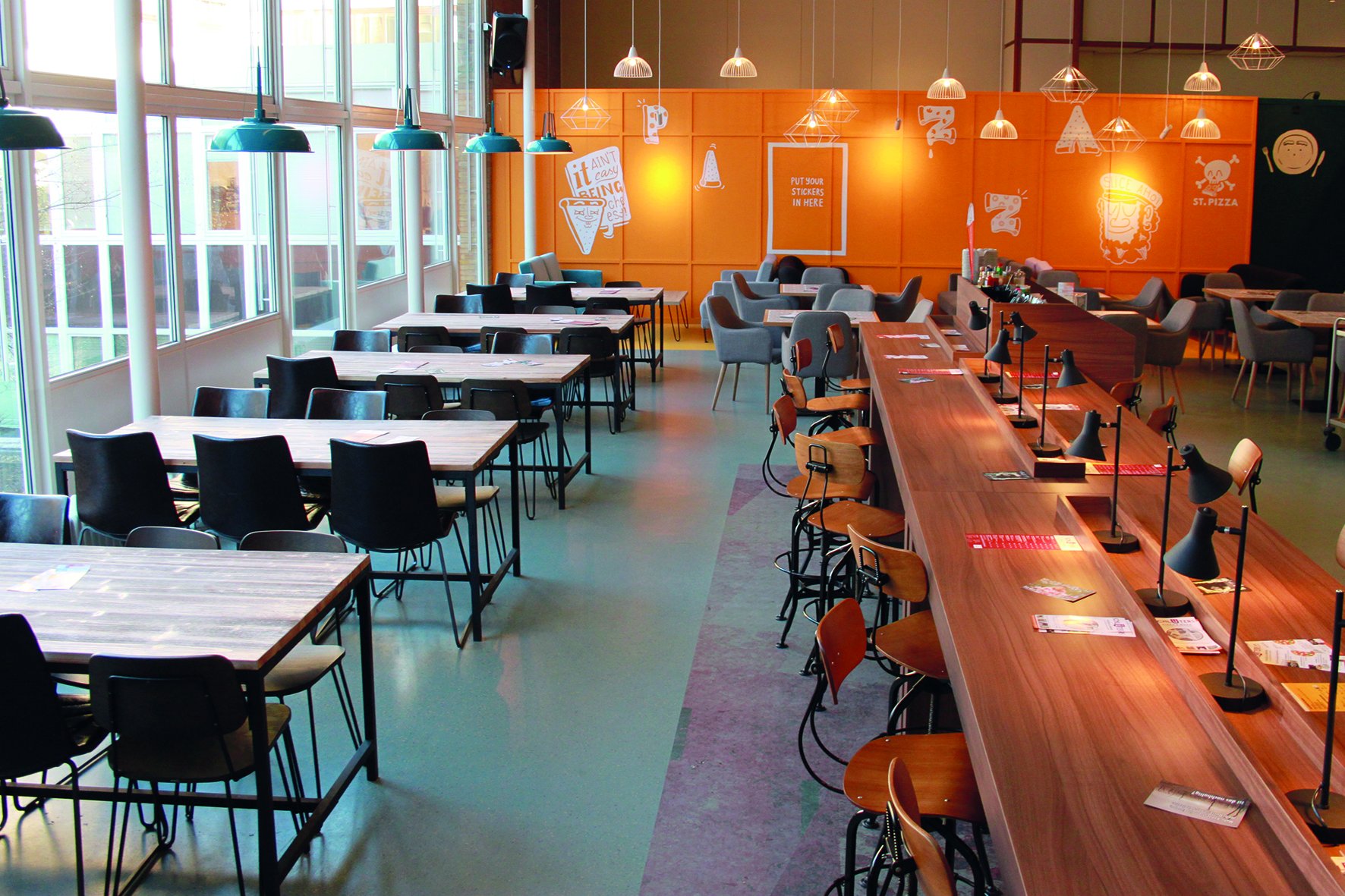 View of the dining room at Schlüters