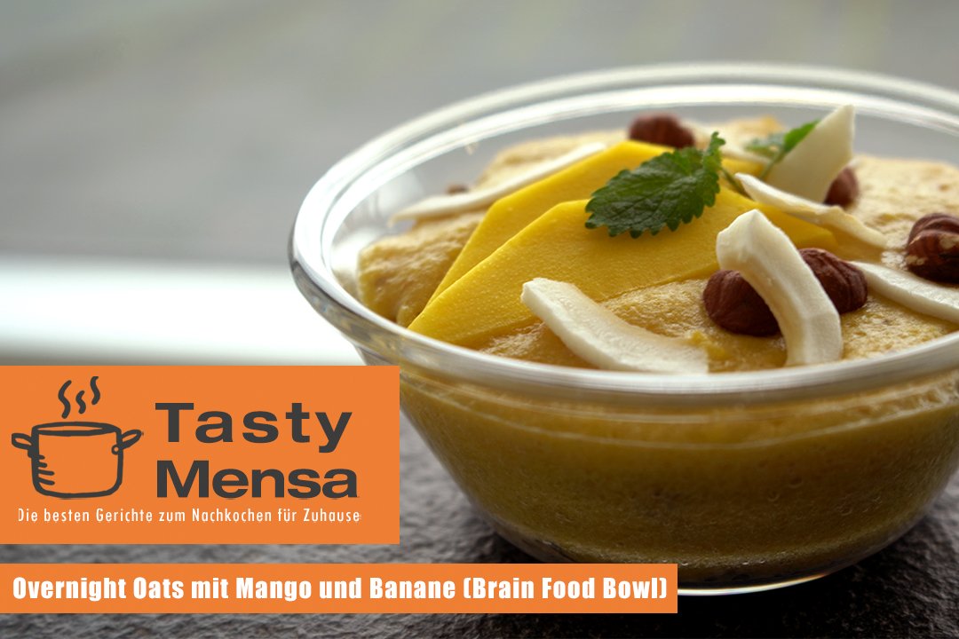 Overnight Oats mit Mango und Banane