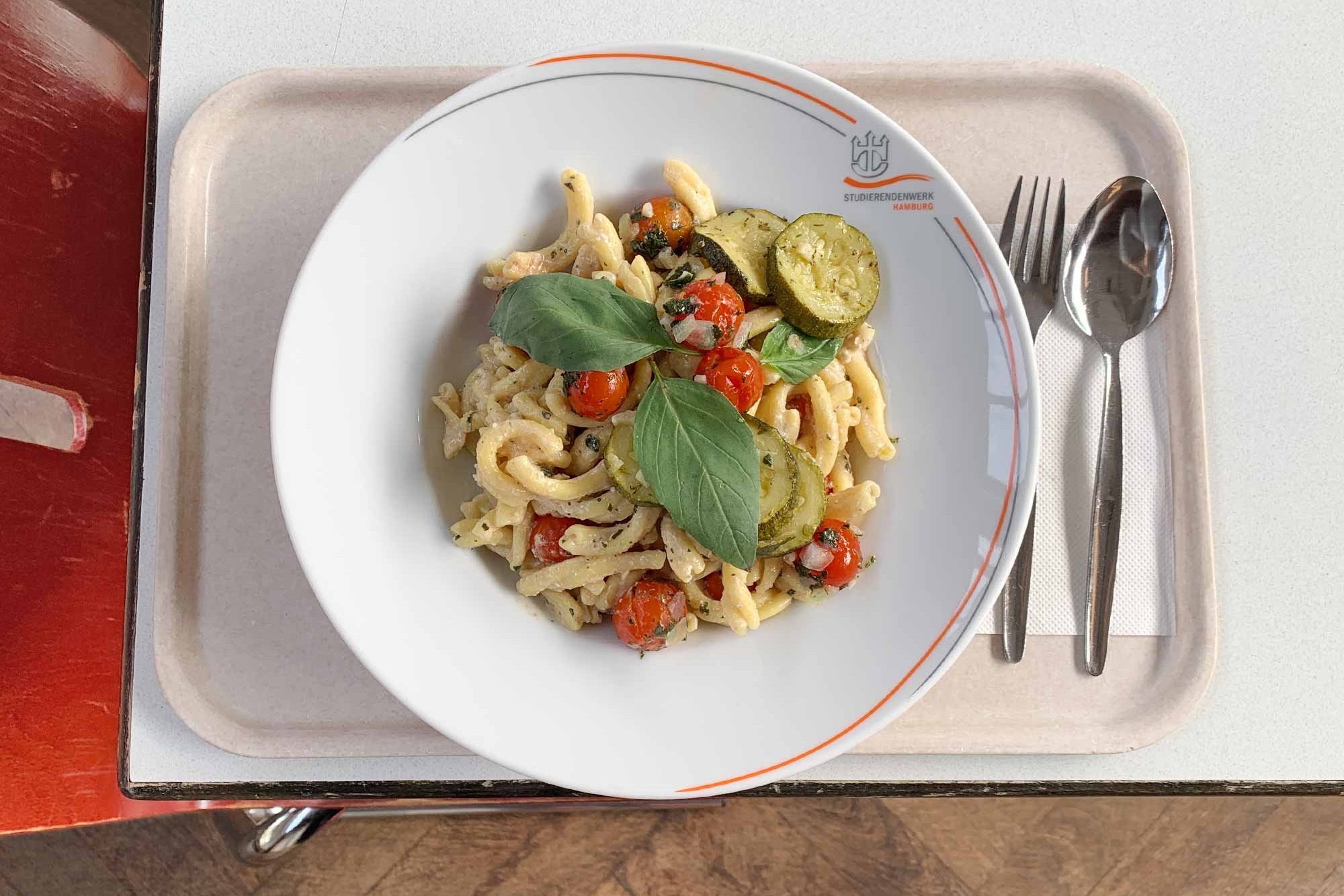 Pasta dish on a plate 