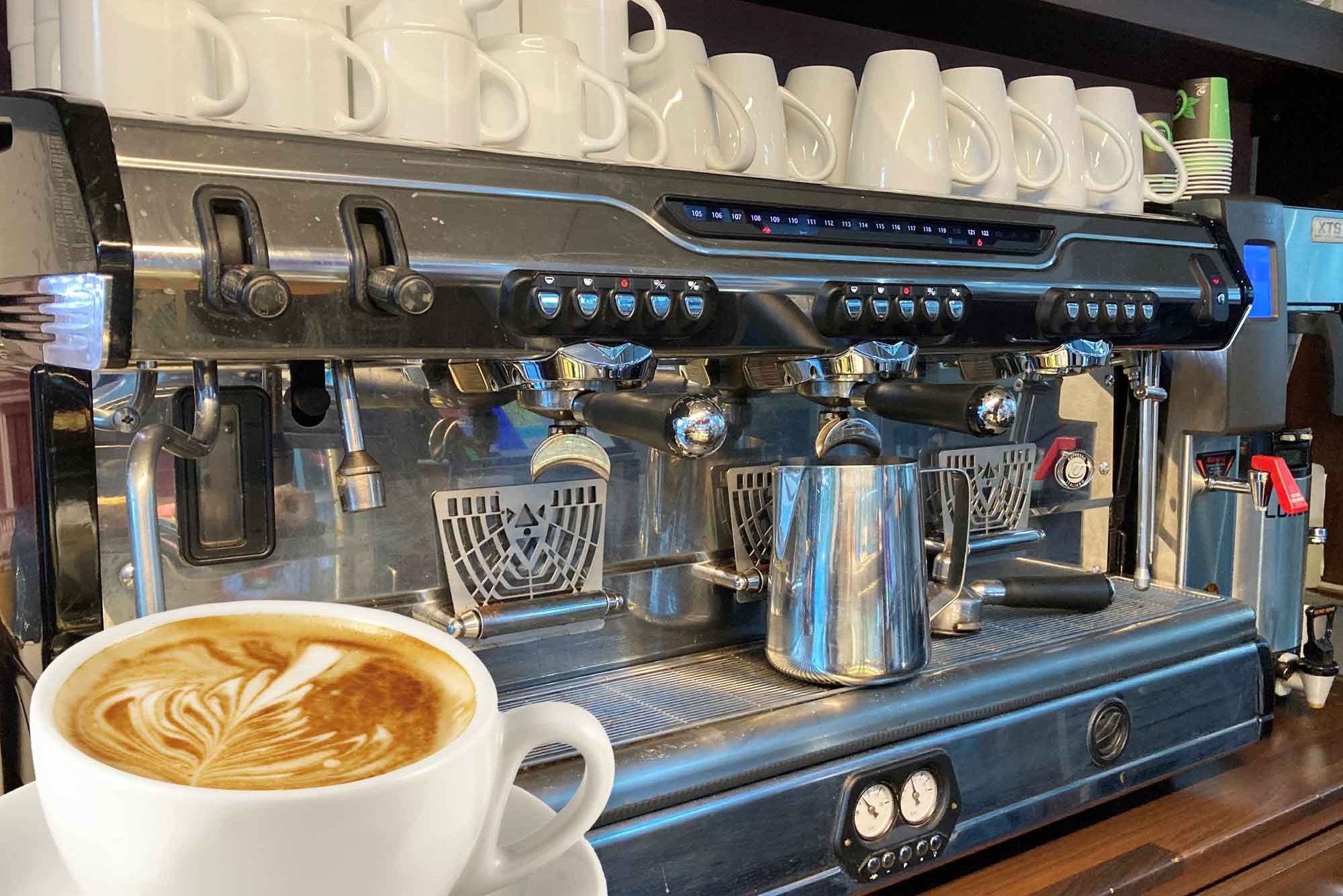 Coffee machine at Café Blueberry