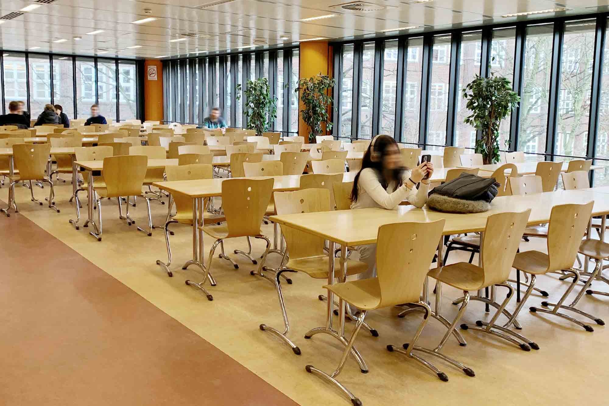 Dining area of the Cafeteria Berliner Tor