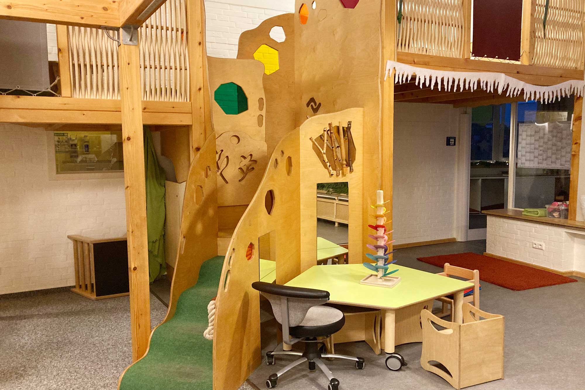 Play area at the “Die Stifte” daycare center