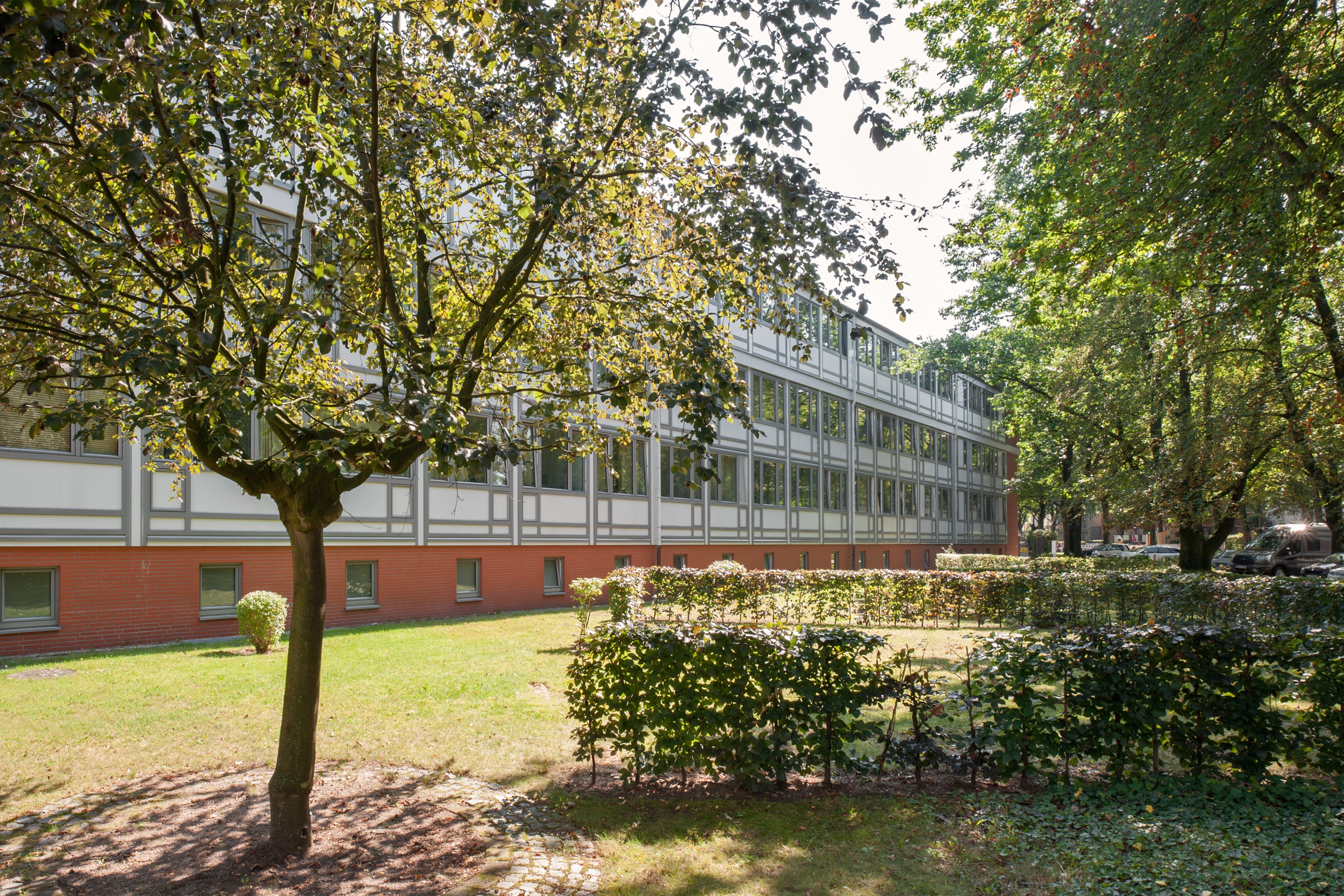 Außenansicht der Wohnanlage Hagenbeckstraße