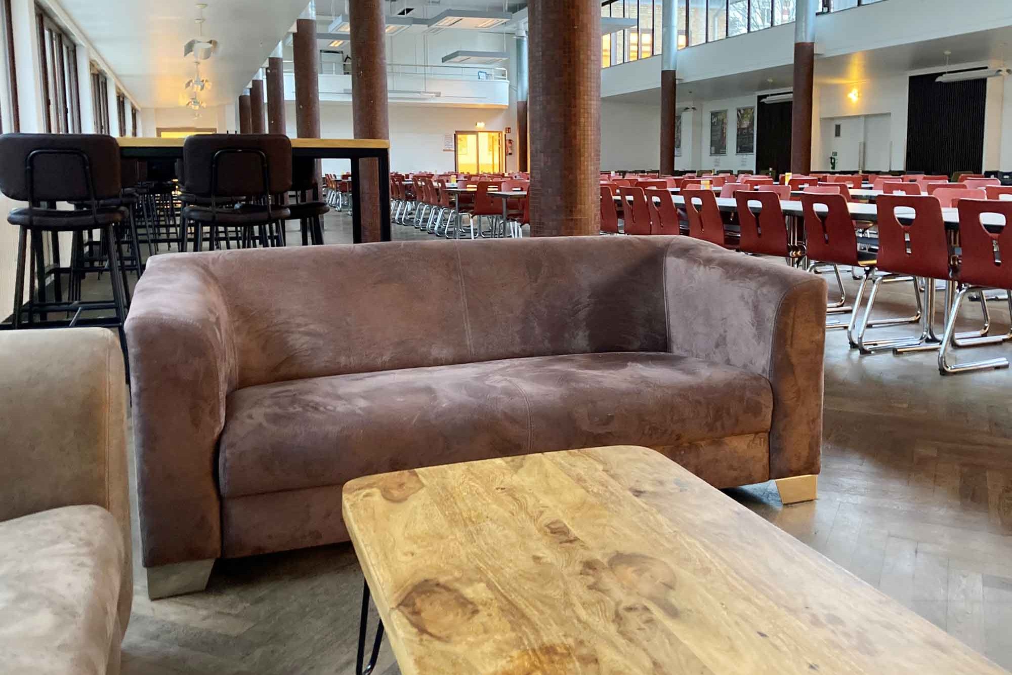 cosy seating area in the Cafeteria Studierendenhaus