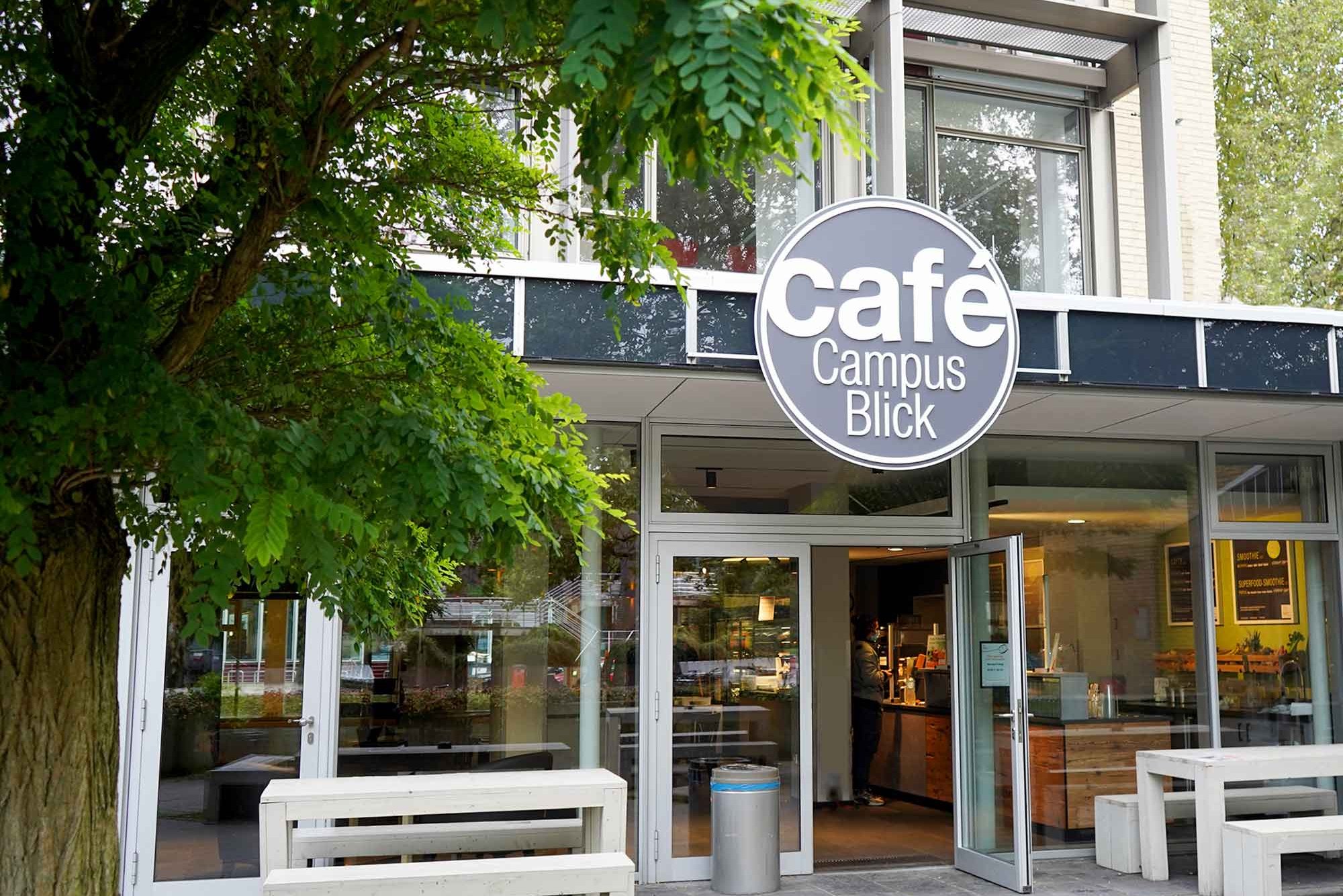 Exterior view and entrance to Café CampusBlick