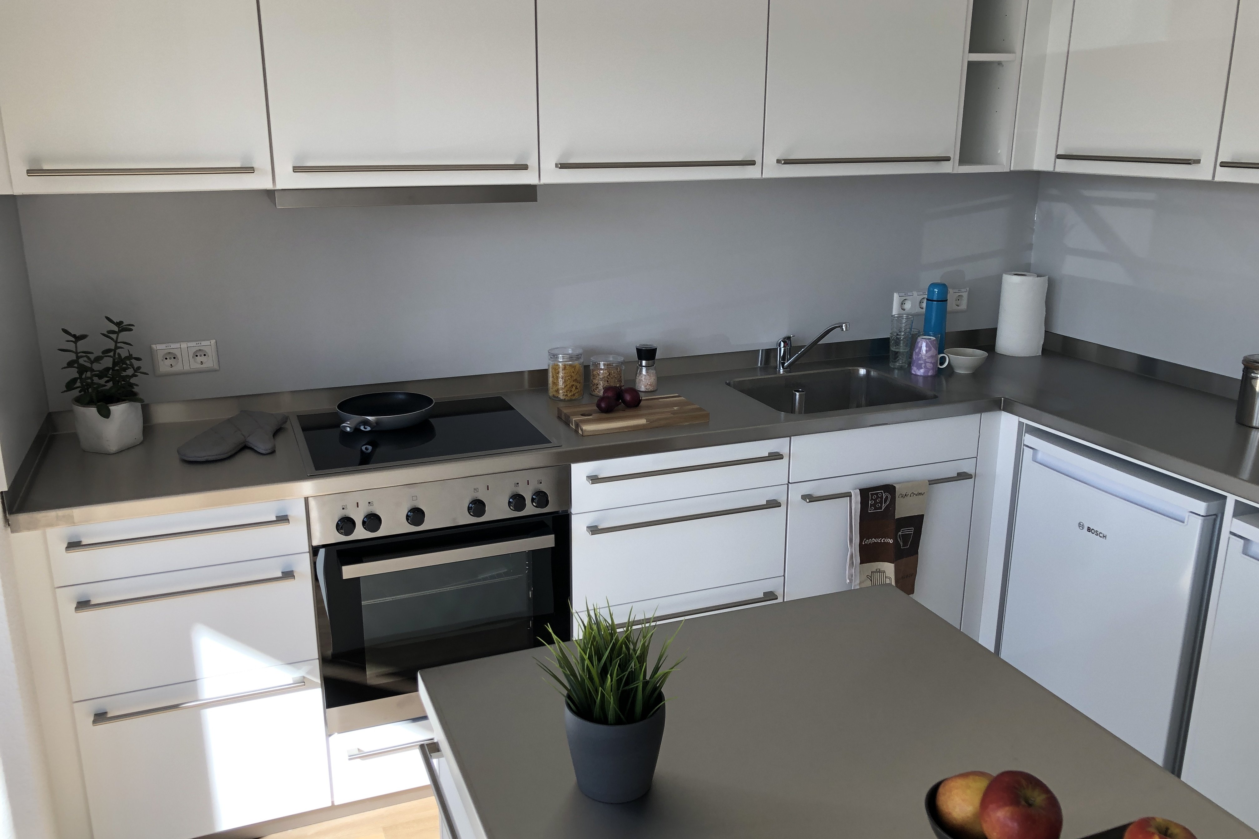 Kitchen in the Europa- und Georgi-Haus residential complex