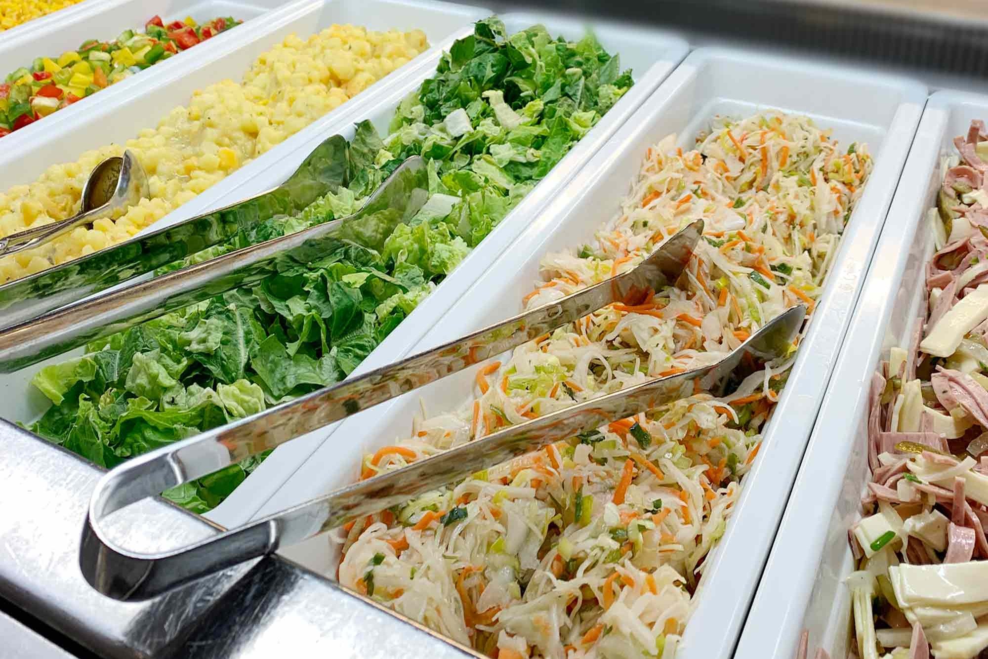 Salad bar at the Bergedorf Cafeteria