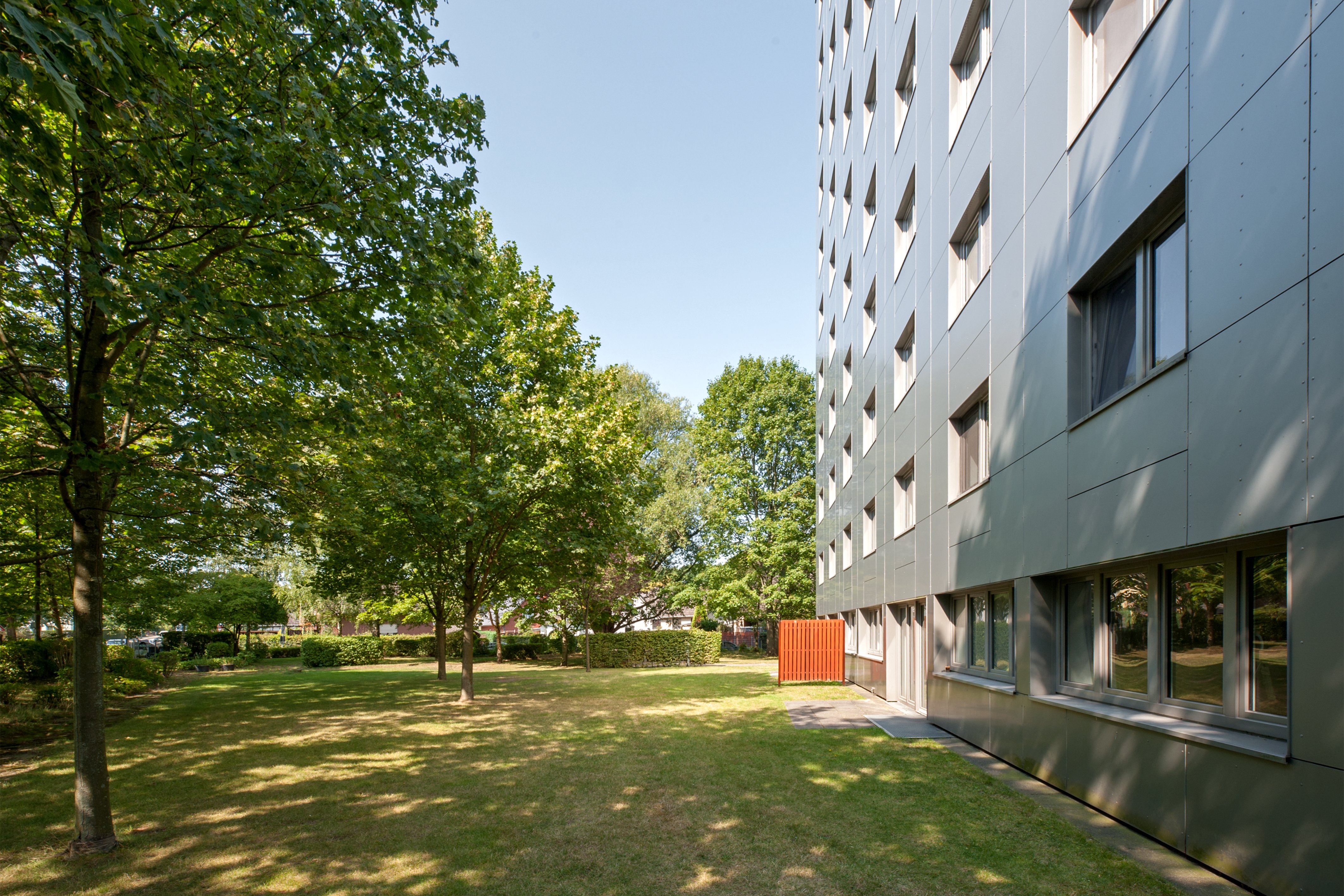 Außenansicht der Wohnanlage Triftstraße