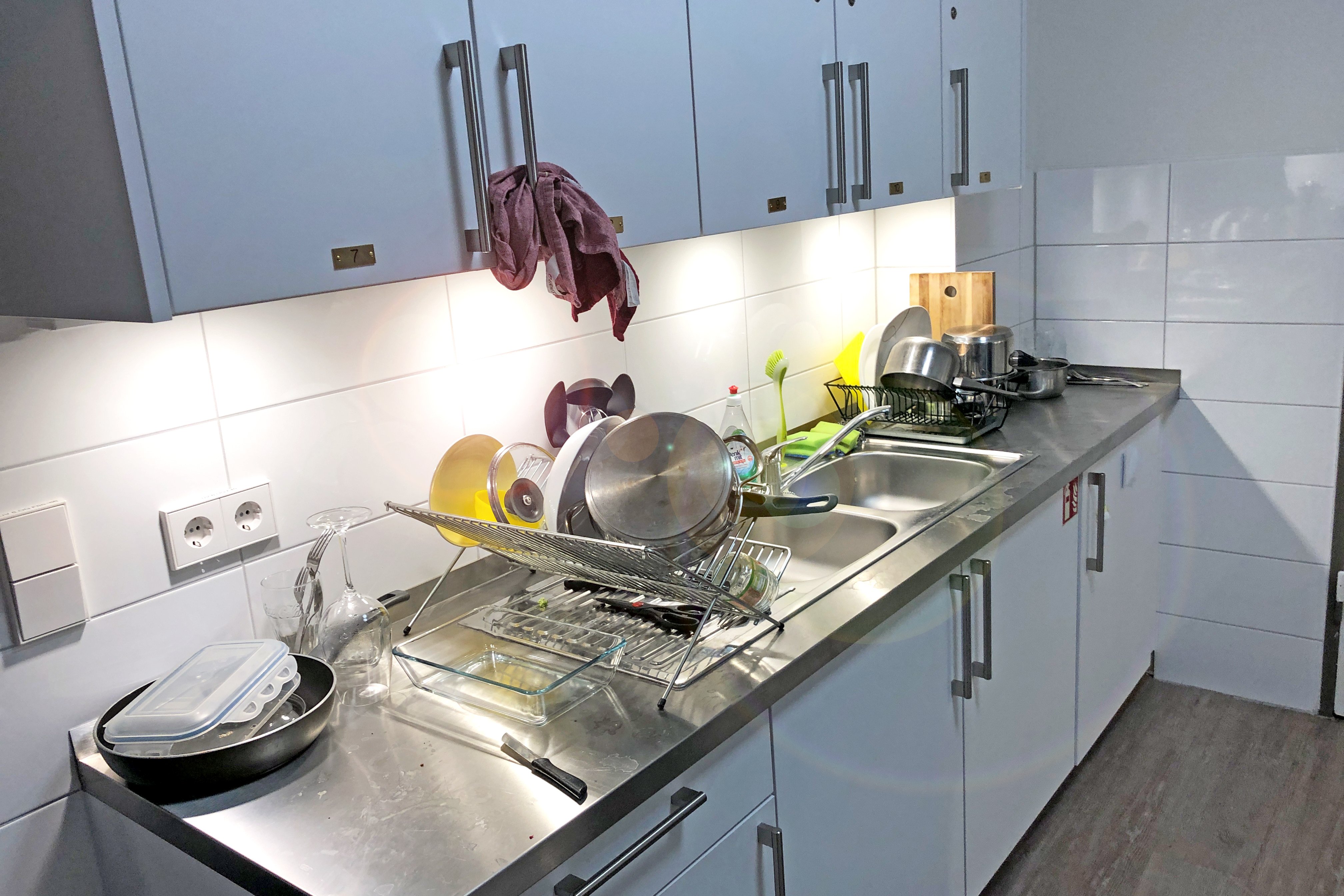 Gemeinschaftsküche in der Wohnanlage Armgartstraße