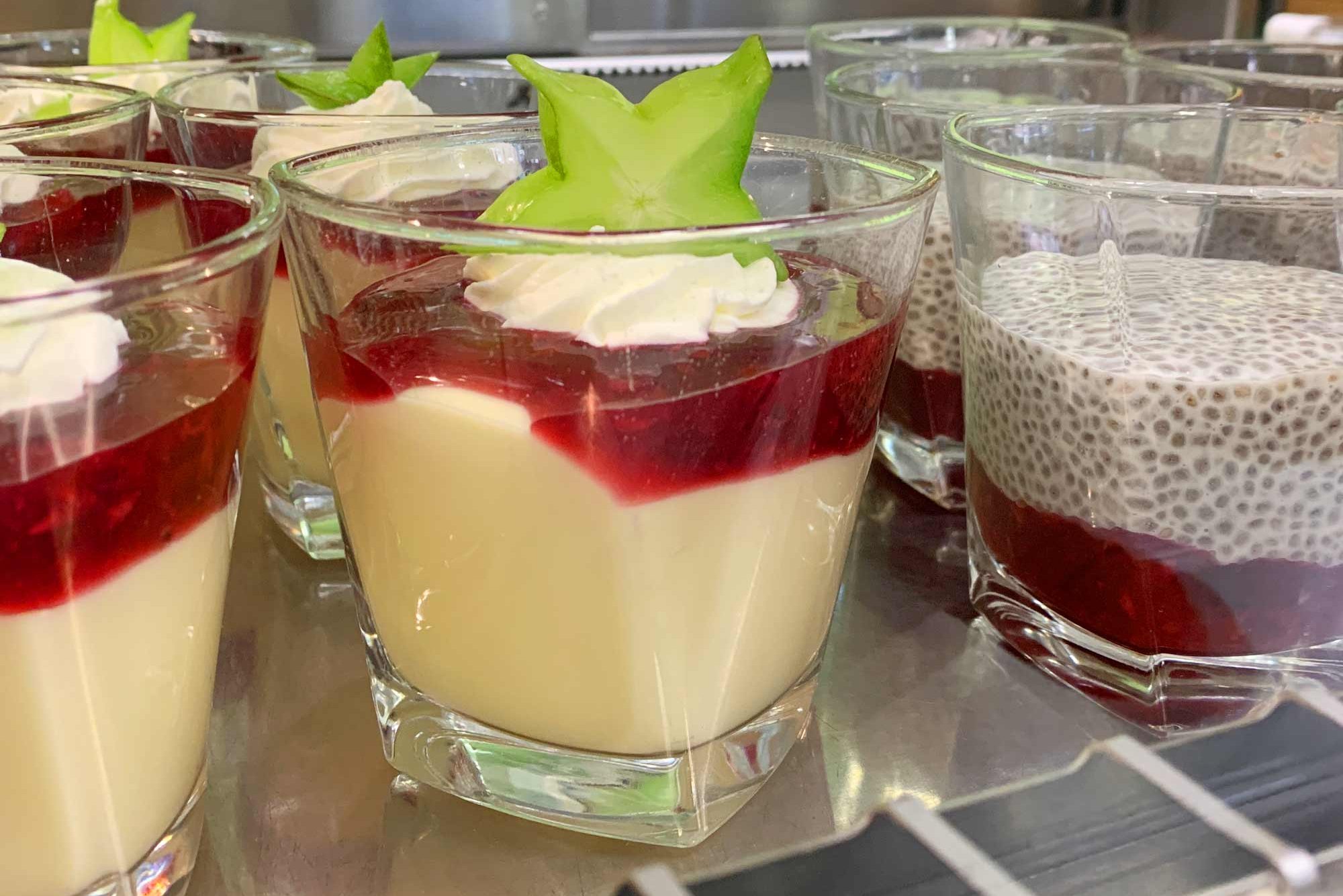 Dessert selection in the Cafeteria Finkenau