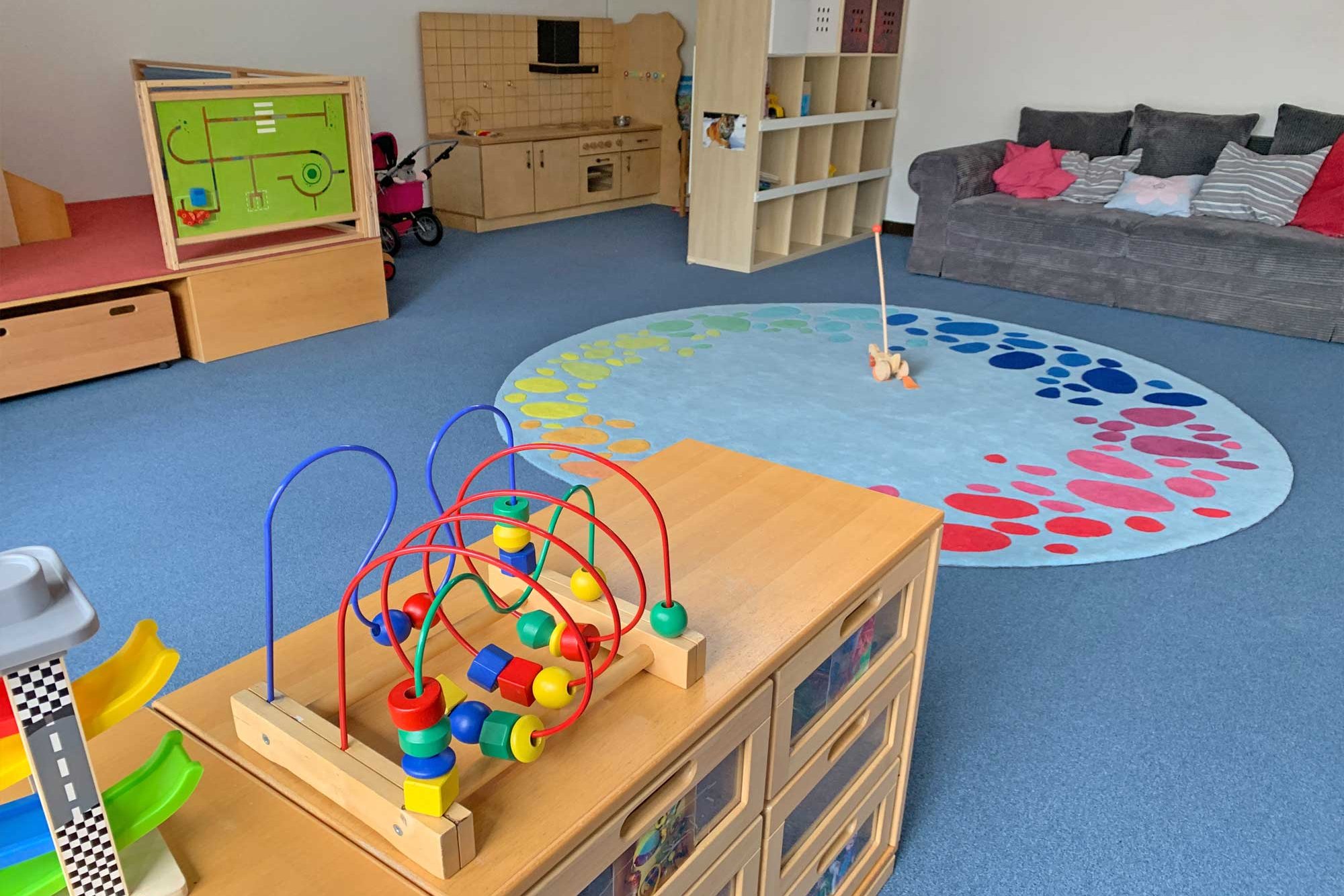 Play area at the UKE daycare center