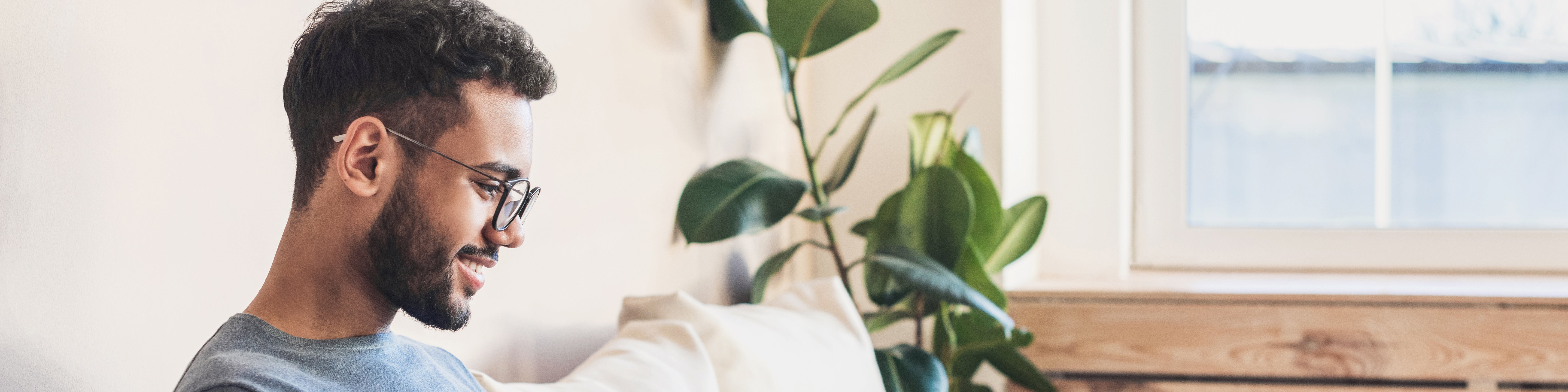Student sitting with laptop
