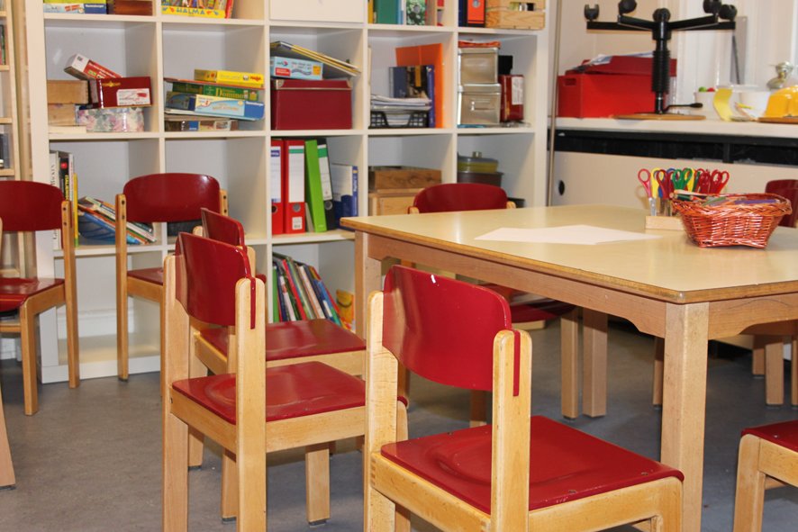 Bastelraum in der Kita Bornstraße 