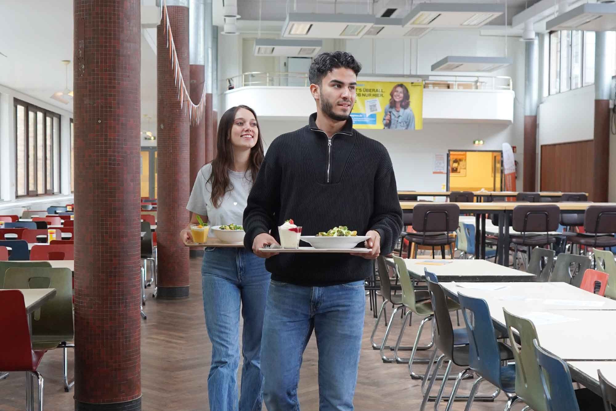 Dining hall of the Cafeteria Studierendenhaus