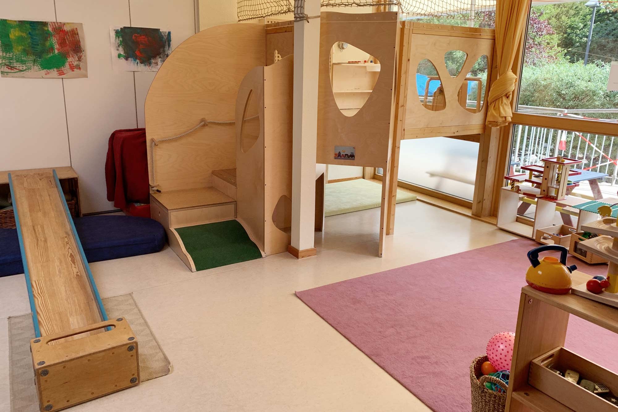 Play area at the KinderCampus daycare center