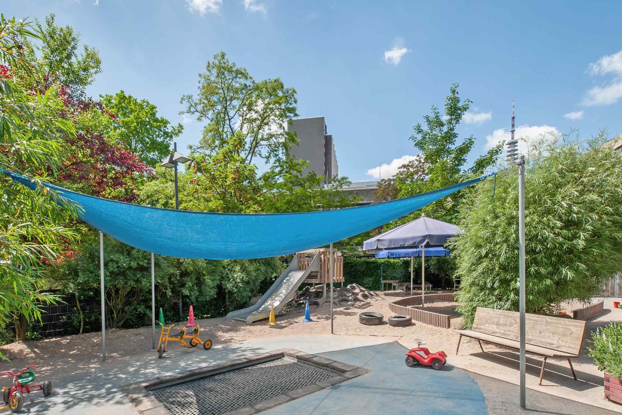 Outdoor area of the KinderCampus daycare center