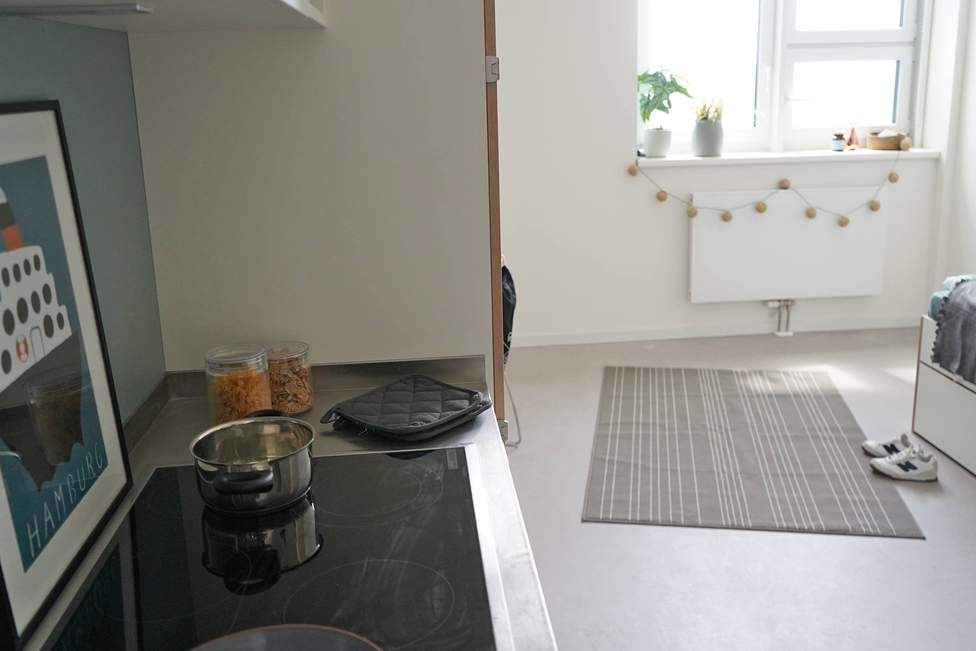Beispiel Zimmer Küchenzeile Wohnanlage HafenCity