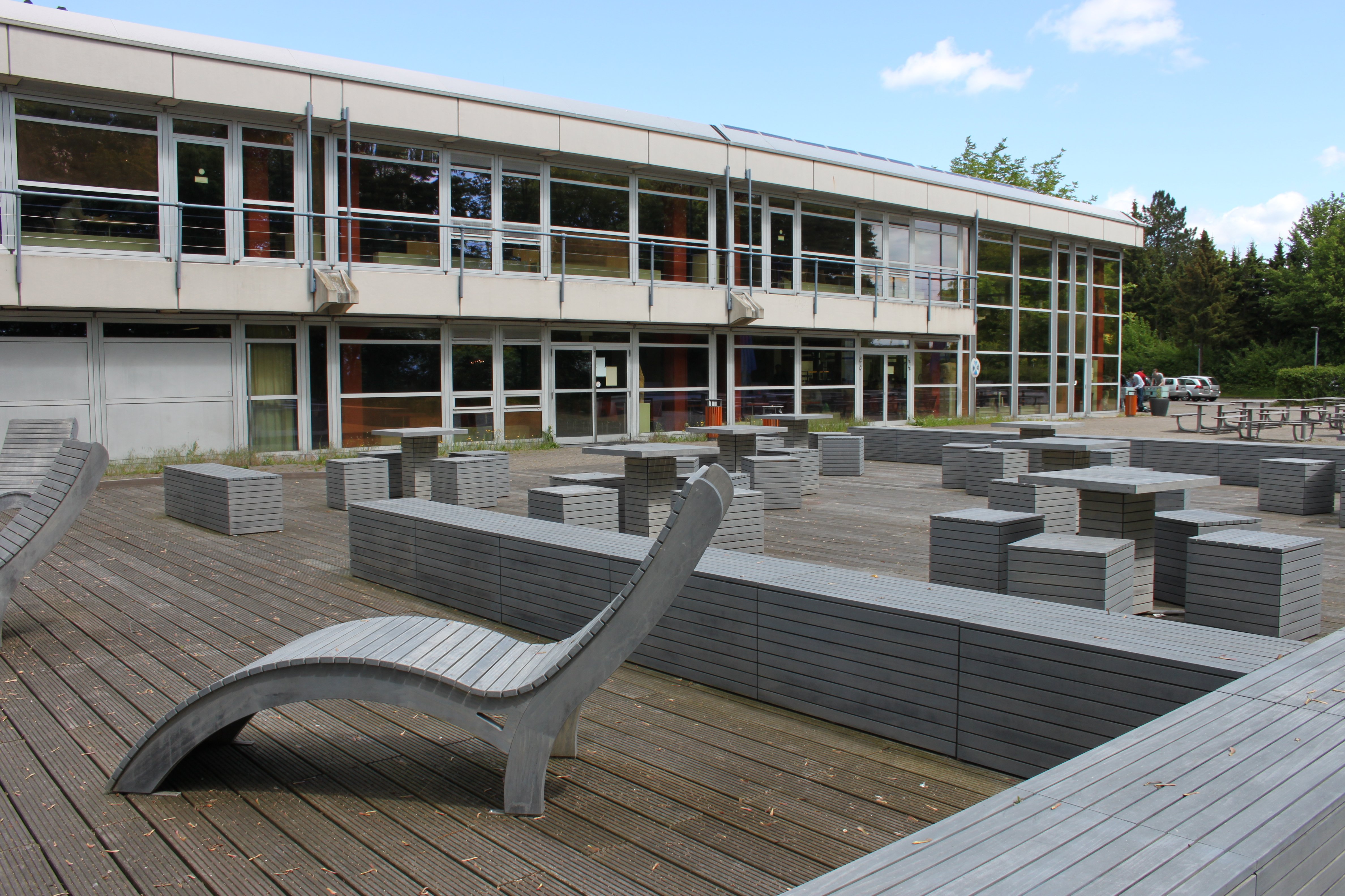 Outdoor area of the Bergedorf Cafeteria