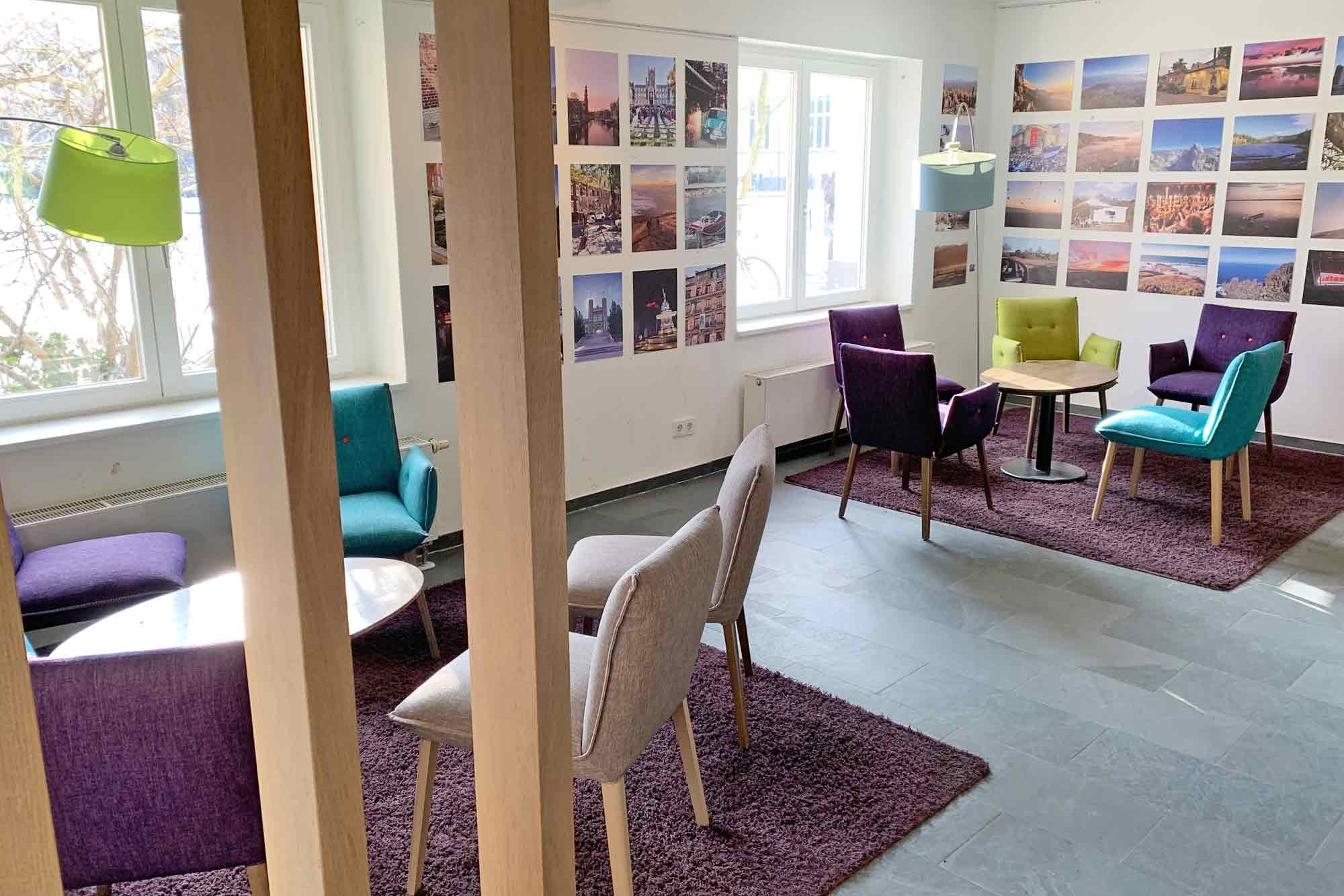 Ein Blick in den Speiseraum des Cafés der Bucerius Law School