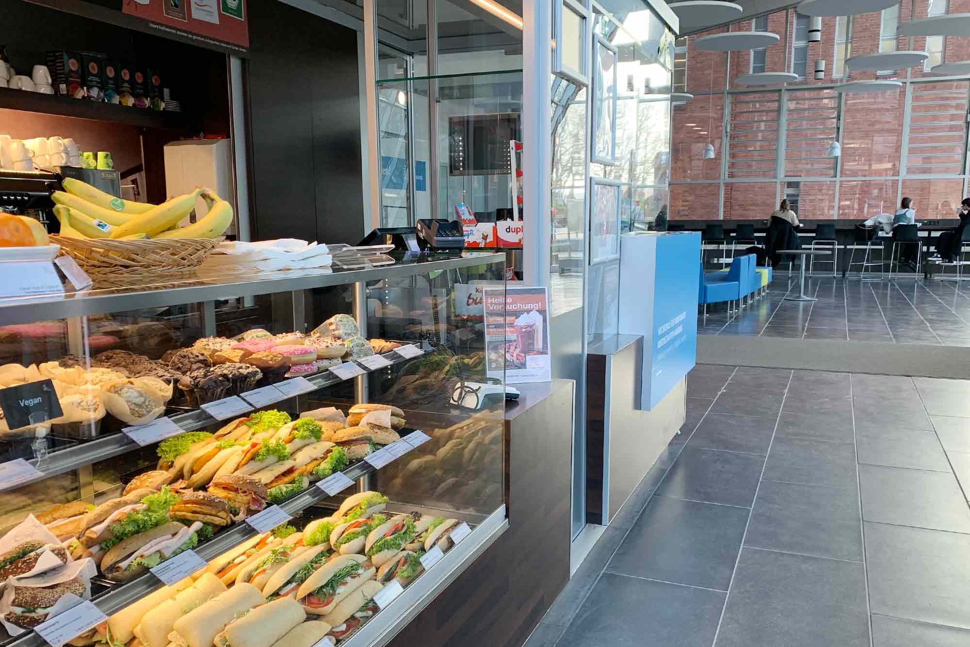 Sales counter at Café Blueberry