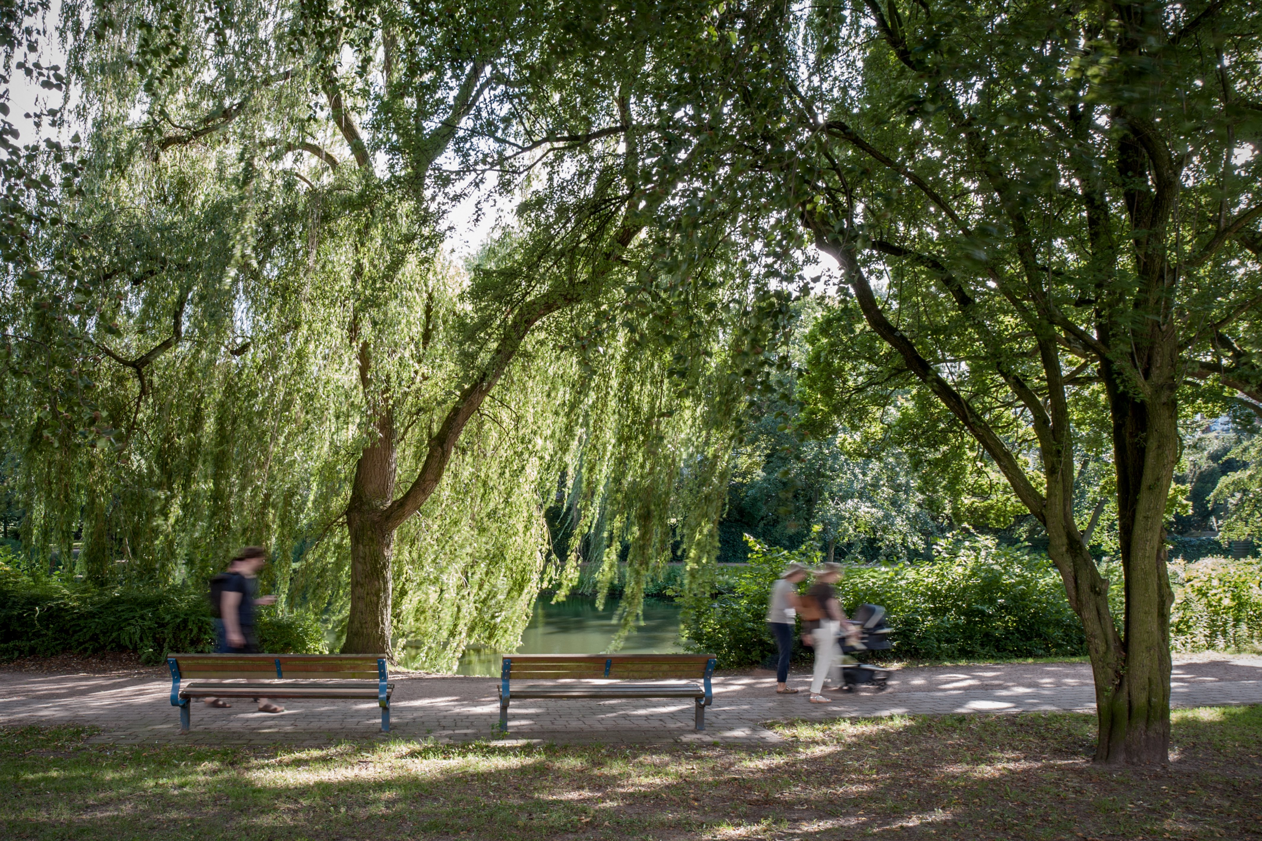 Park an der Wohnanlage Unnastraße