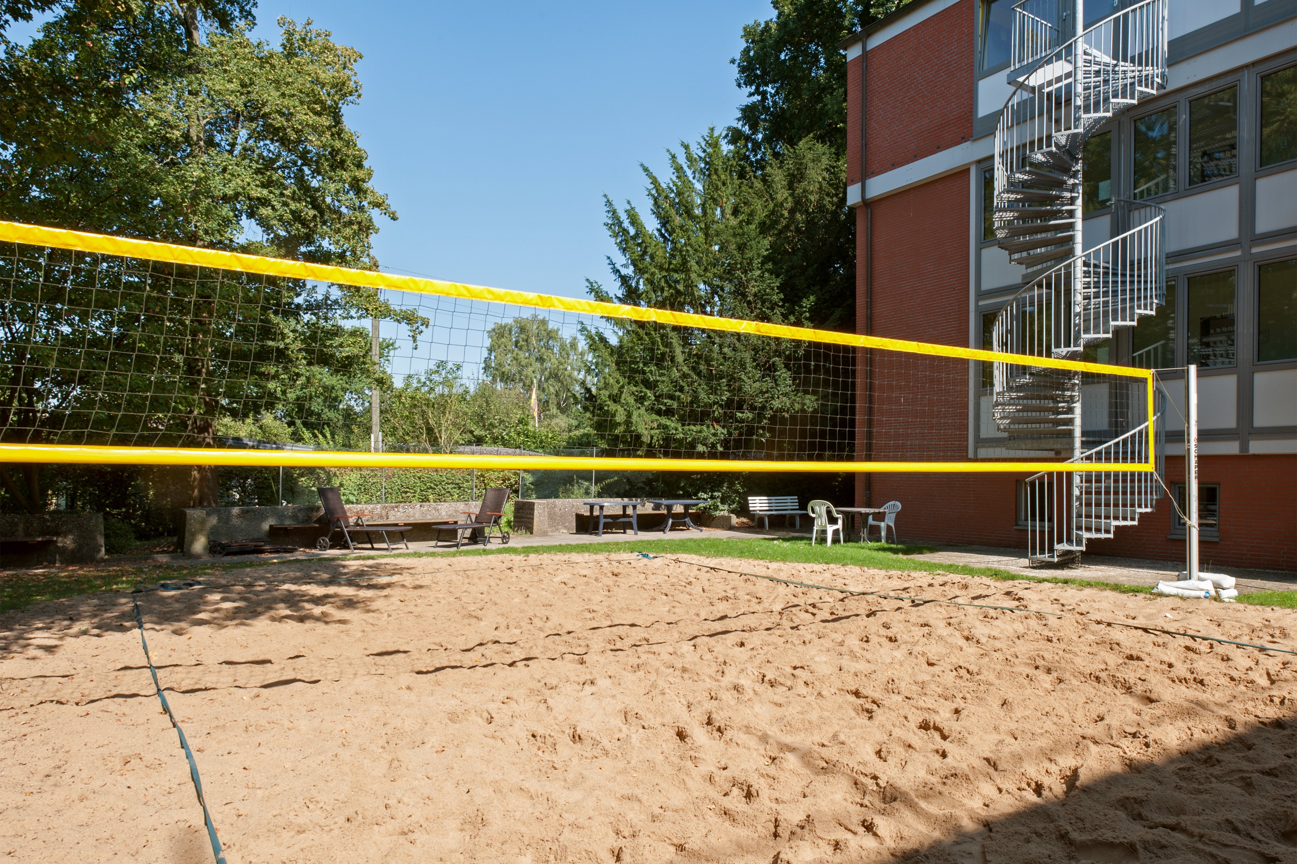 Beachvolleyballfeld in der Wohnanlage Hagenbeckstraße