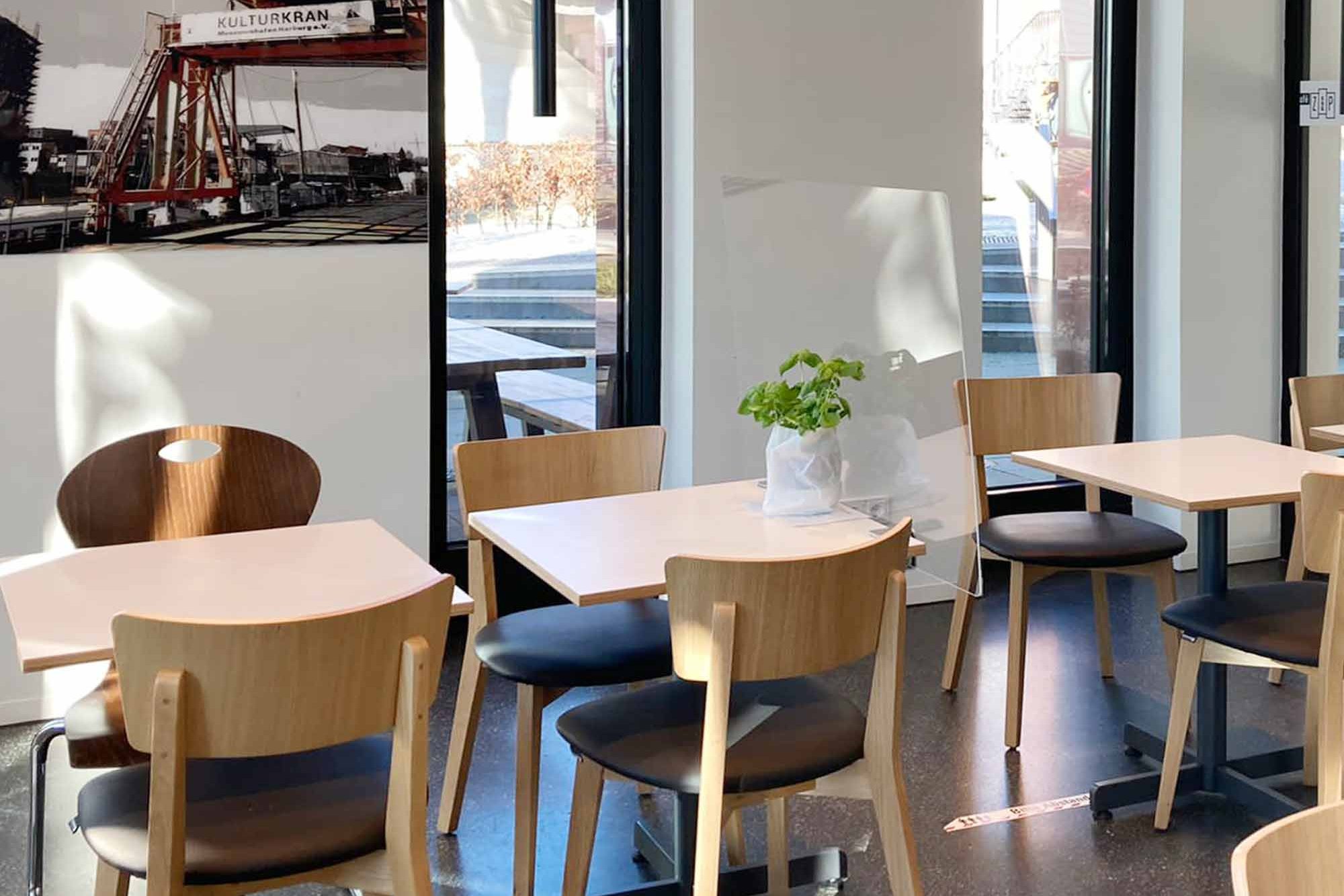 View of the dining area at Café ZessP