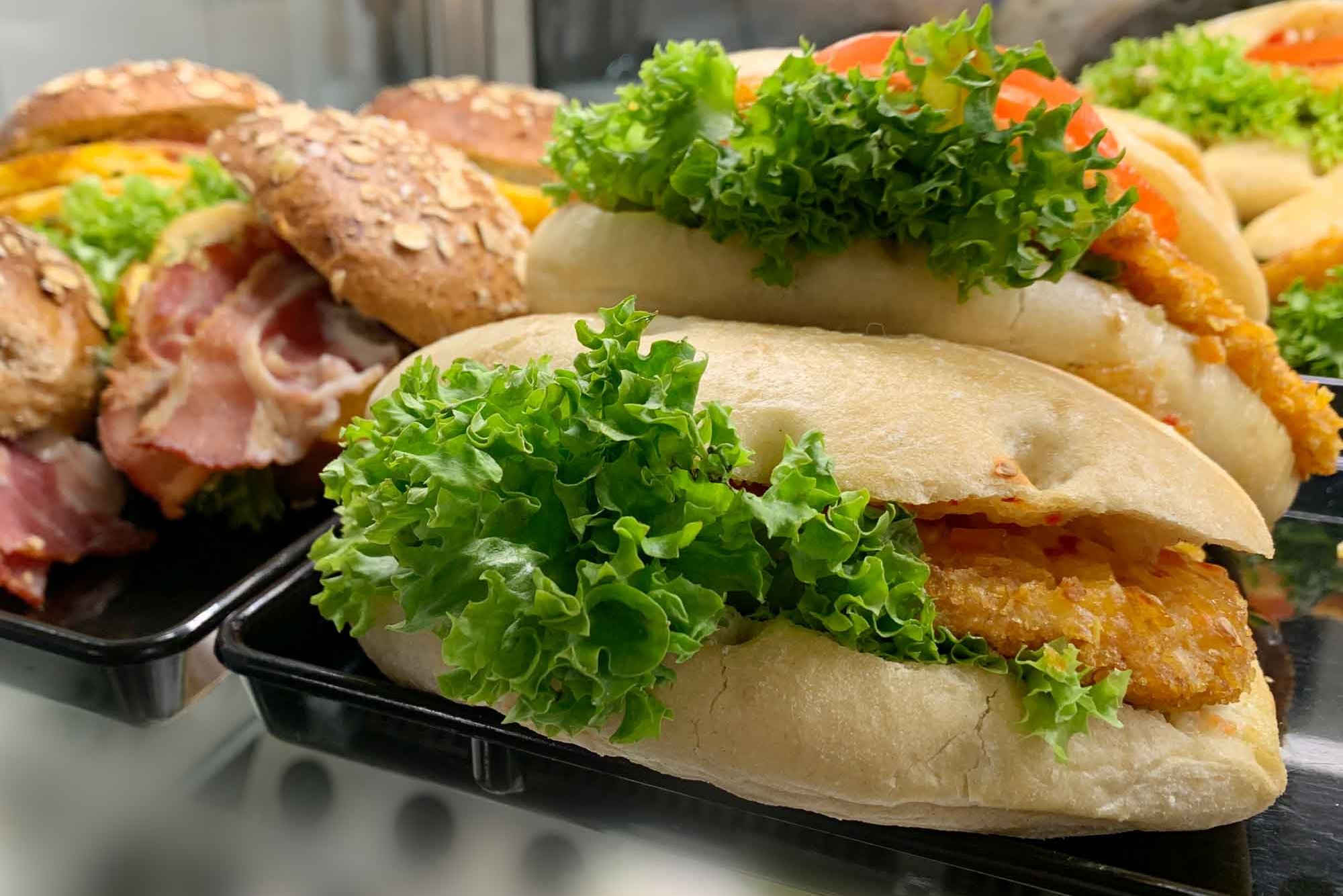 Sandwich selection at Café Alexanderstraße