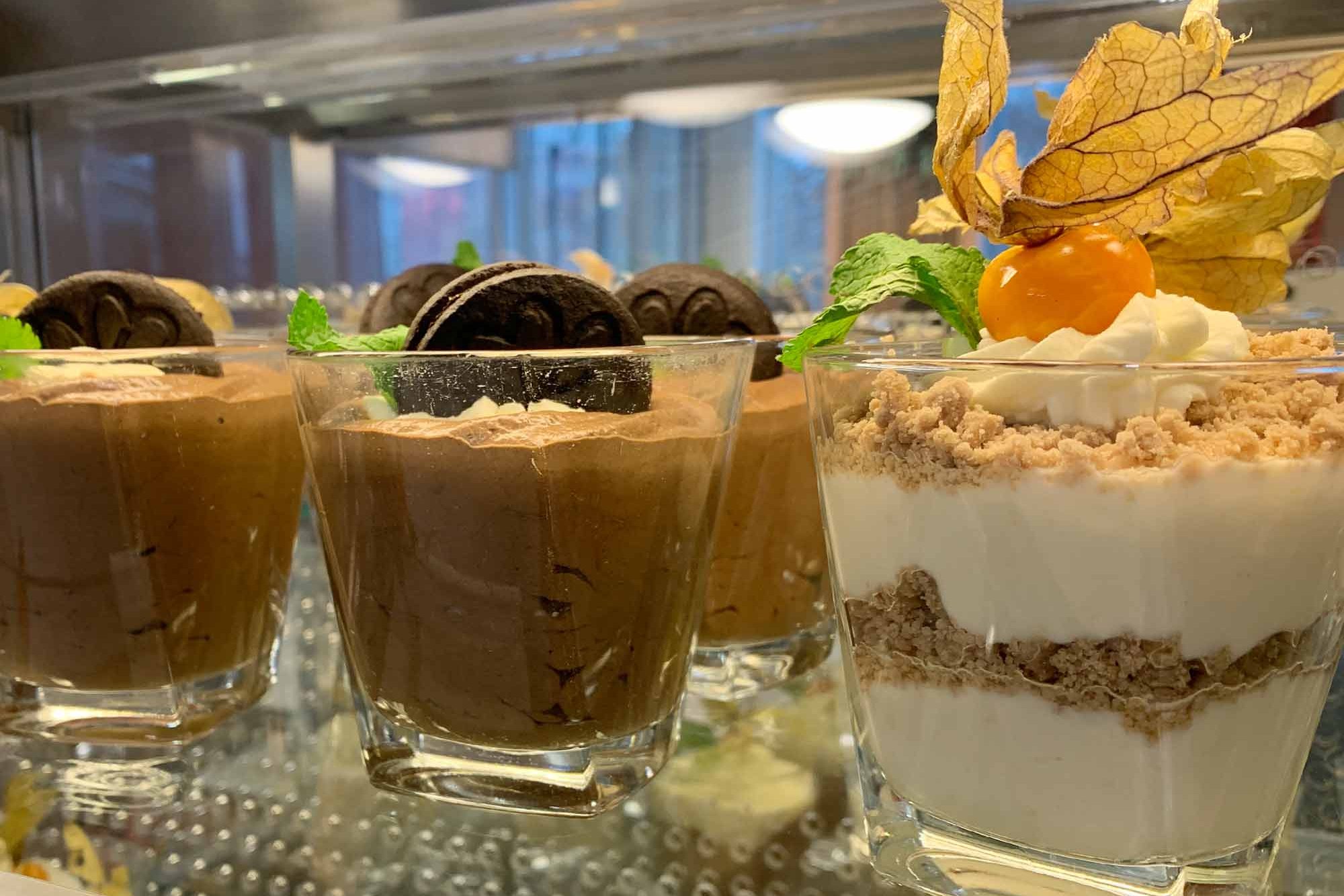 Dessert selection in the Cafeteria Bucerius Law School