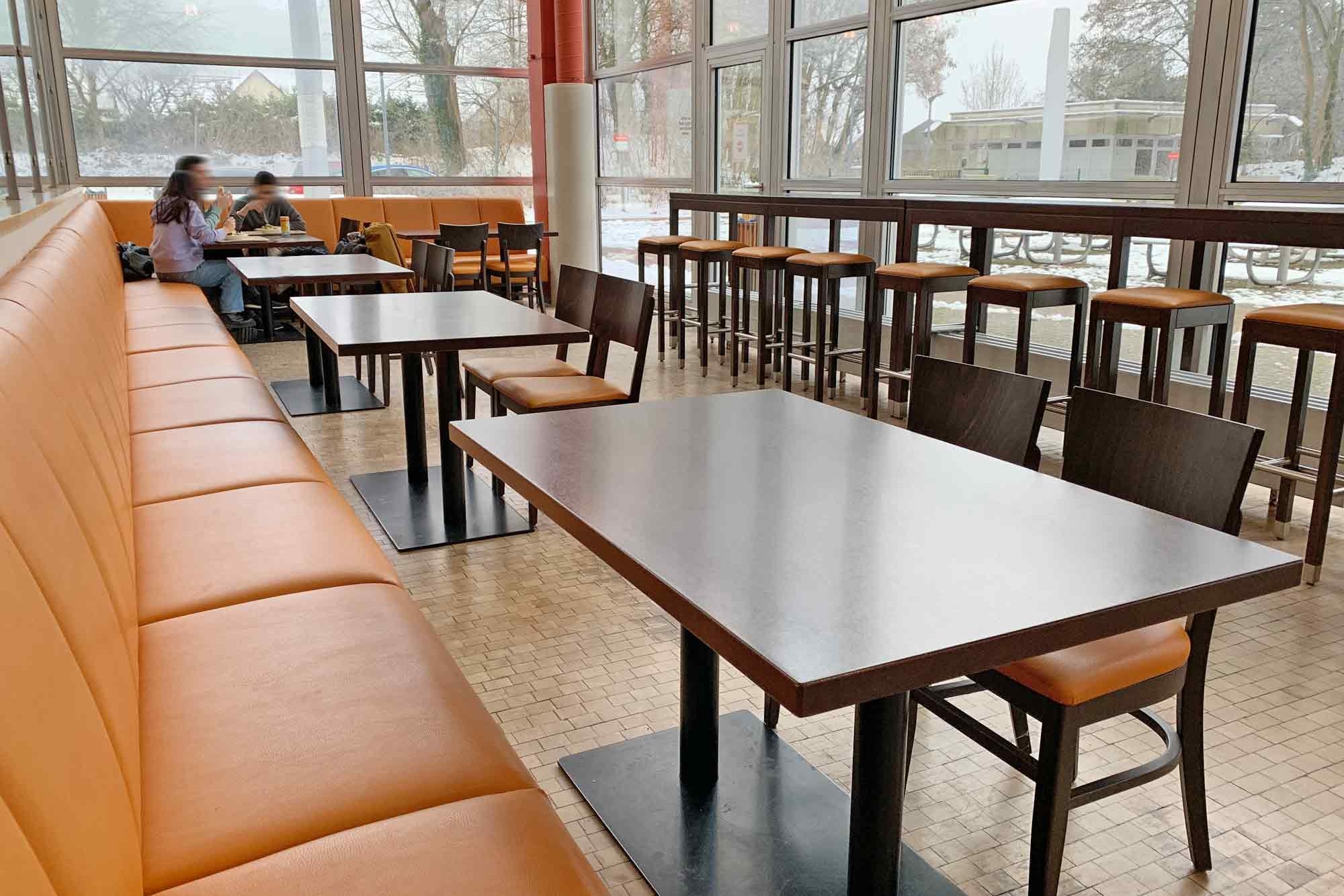 View of the guest room at the Bergedorf Cafeteria