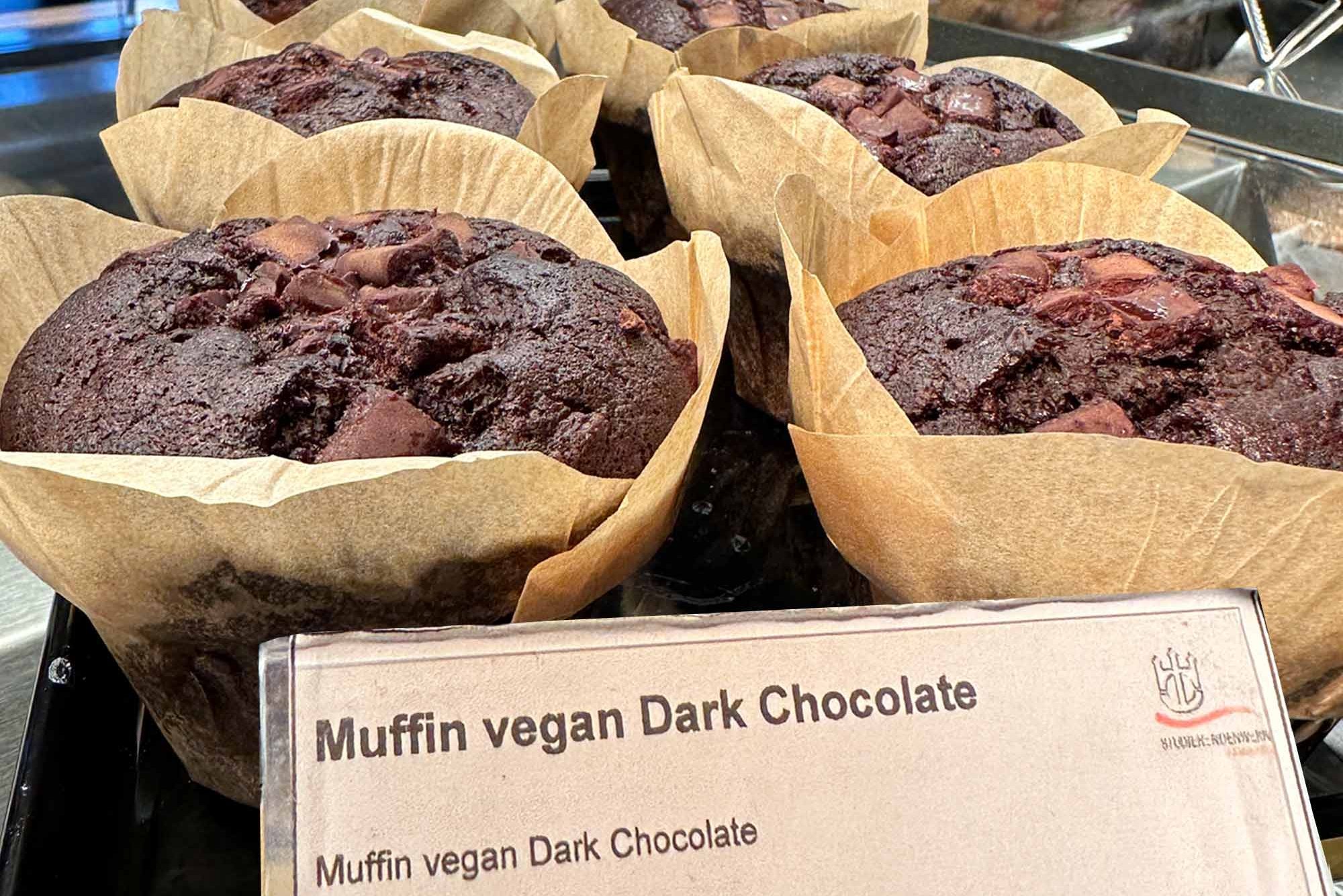 Chocolate muffins at Café Blattwerk
