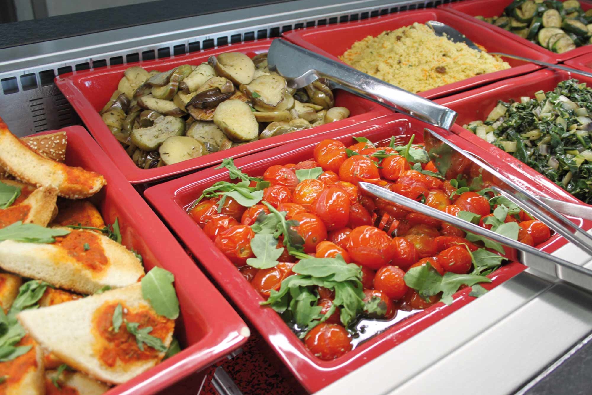 Salad bar at the Cafeteria HCU